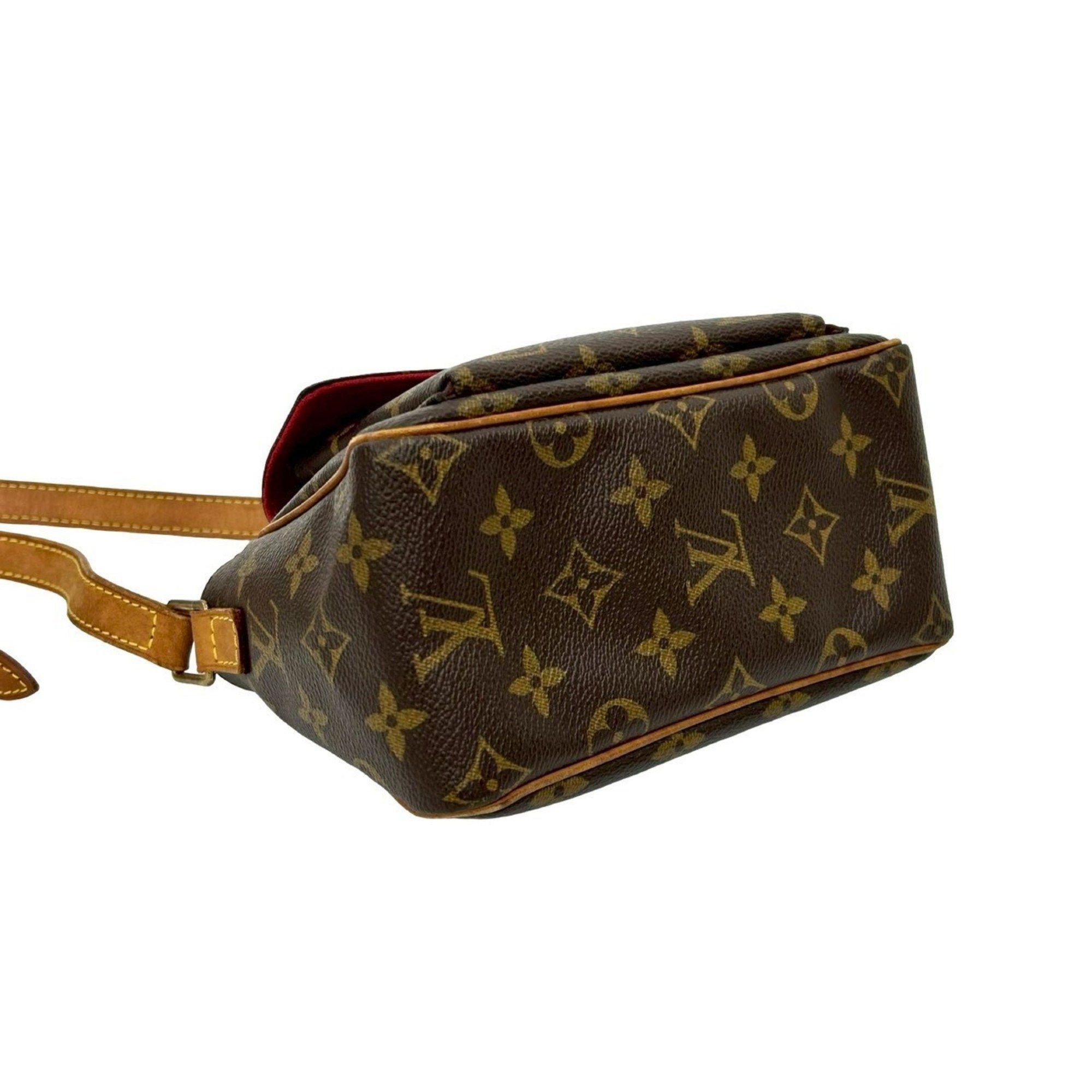 Louis Vuitton LOUIS VUITTON Viva Cite PM Monogram Leather Mini Shoulder Bag/Pochette in Brown, 28520 Size ONE SIZE - 7 Thumbnail