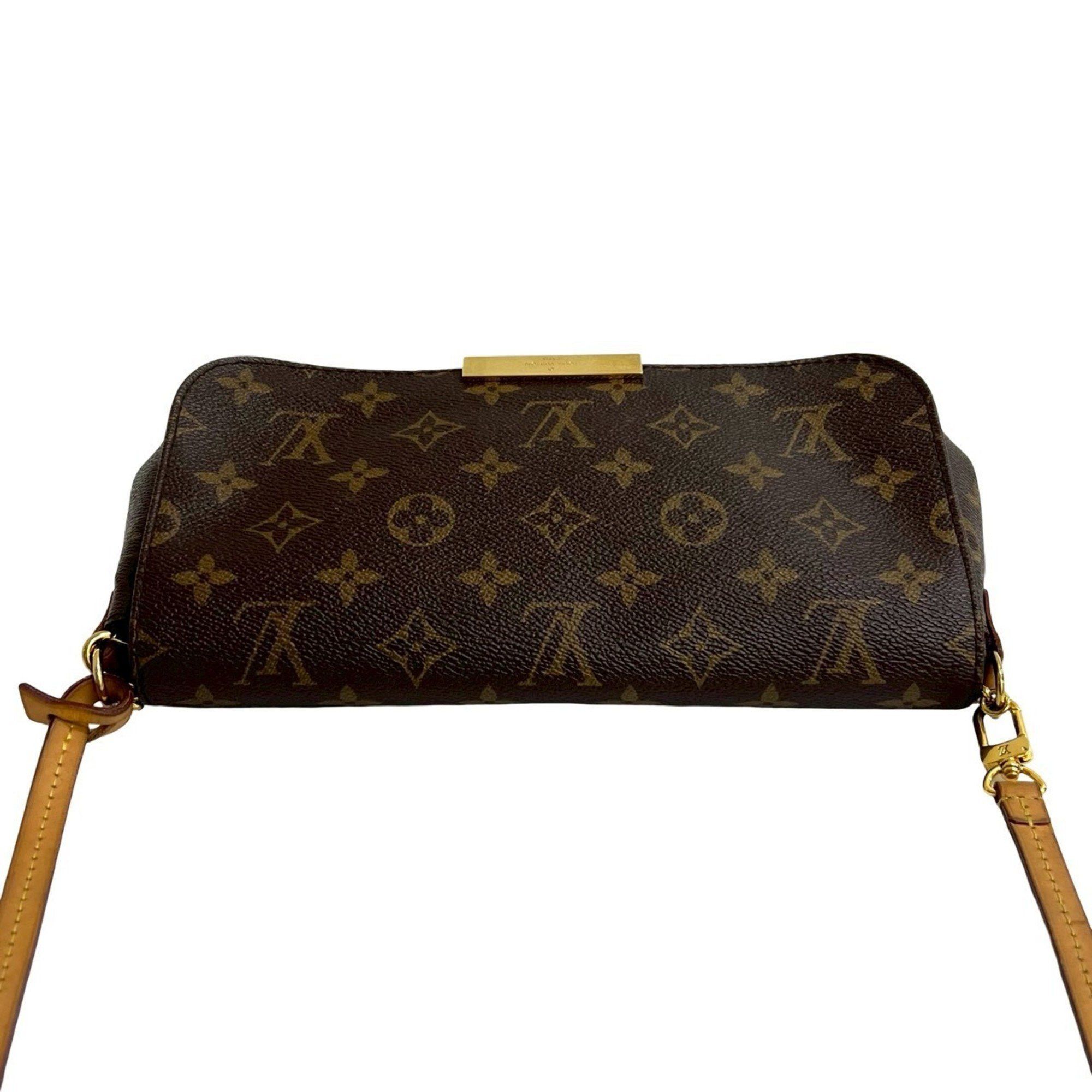 Louis Vuitton LOUIS VUITTON Favorite MM Leather 2-Way Chain Handbag/Shoulder Bag/Pochette Brown 32929 Size ONE SIZE - 4 Thumbnail