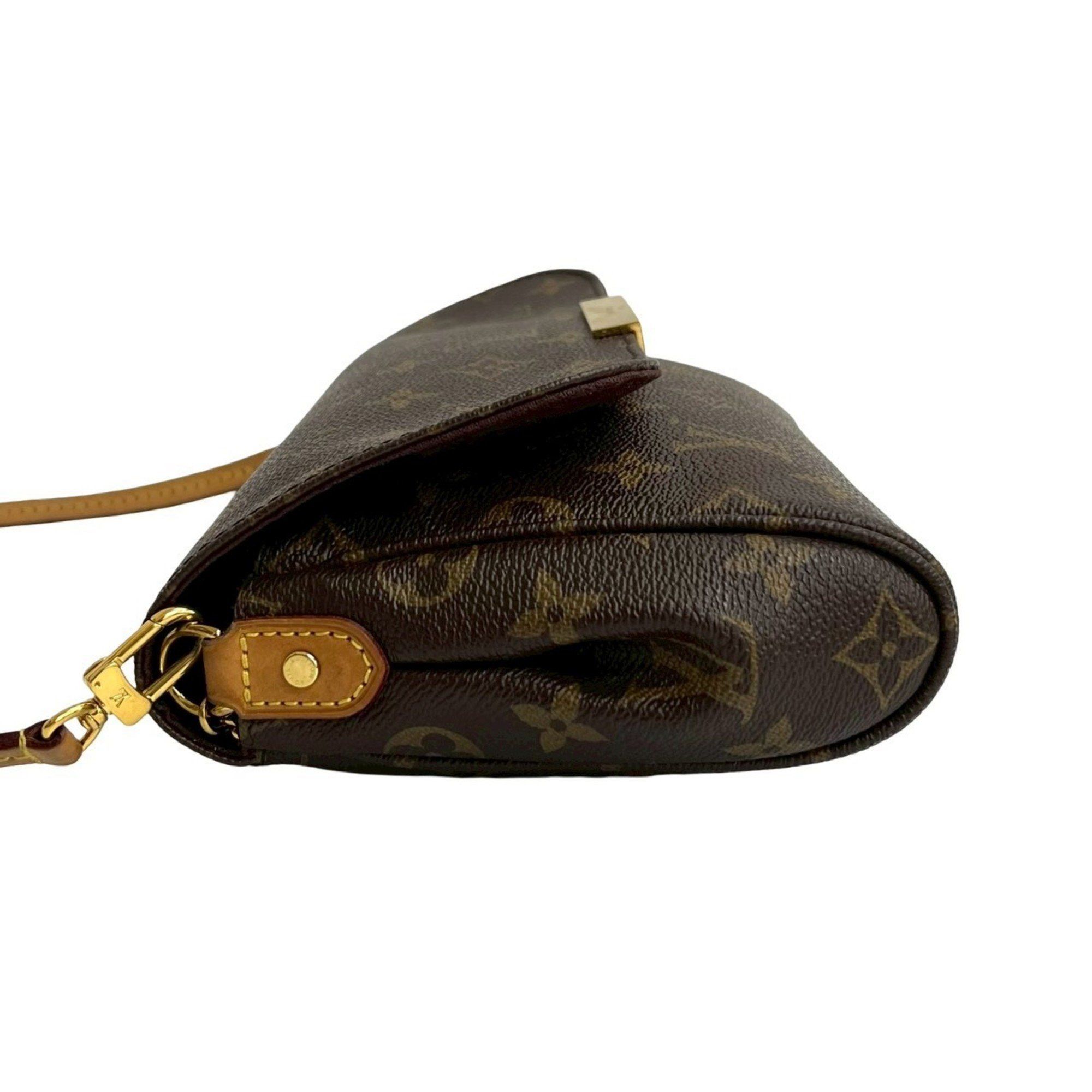 Louis Vuitton LOUIS VUITTON Favorite MM Leather 2-Way Chain Handbag/Shoulder Bag/Pochette Brown 32929 Size ONE SIZE - 5 Thumbnail