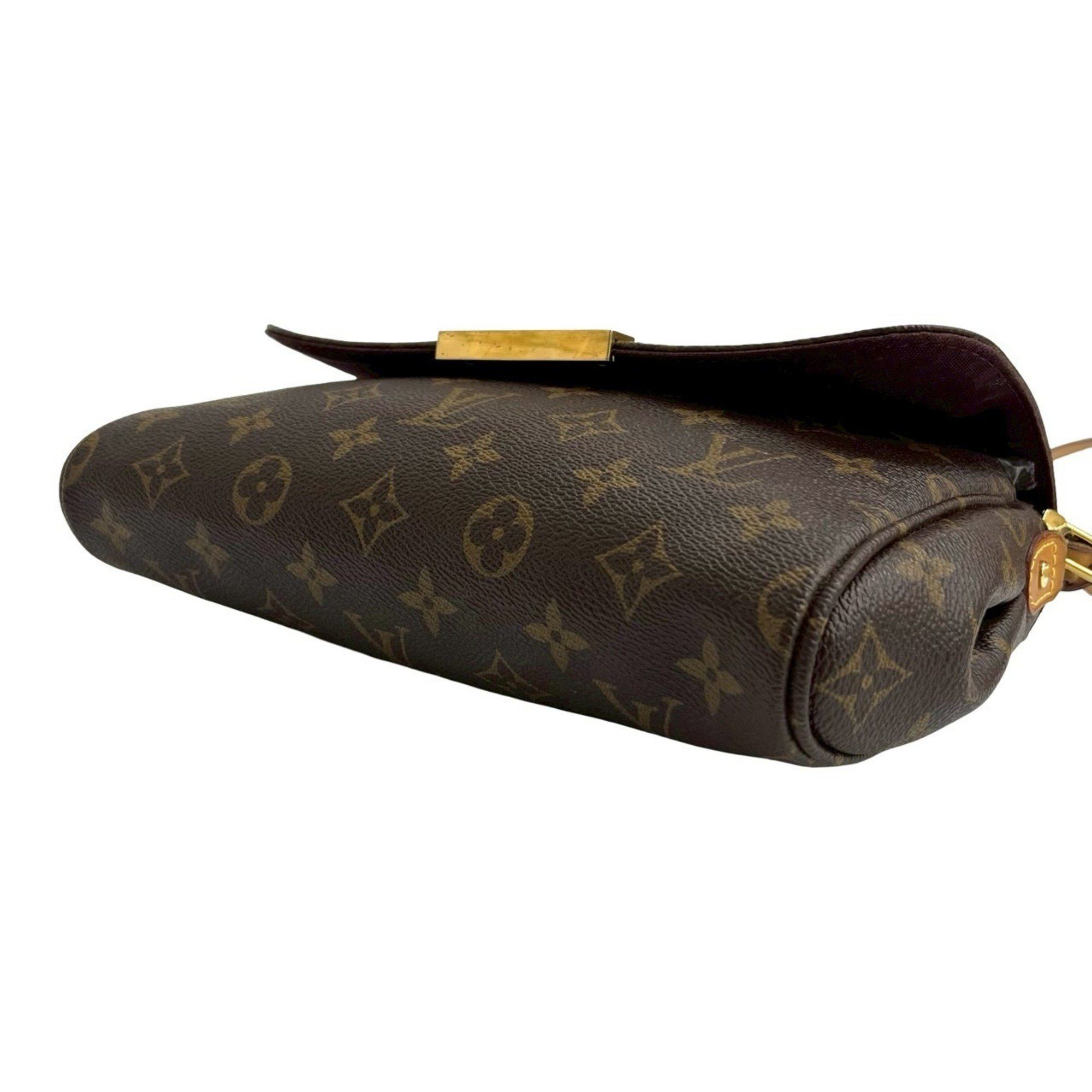 Louis Vuitton LOUIS VUITTON Favorite MM Leather 2-Way Chain Handbag/Shoulder Bag/Pochette Brown 32929 Size ONE SIZE - 8 Thumbnail