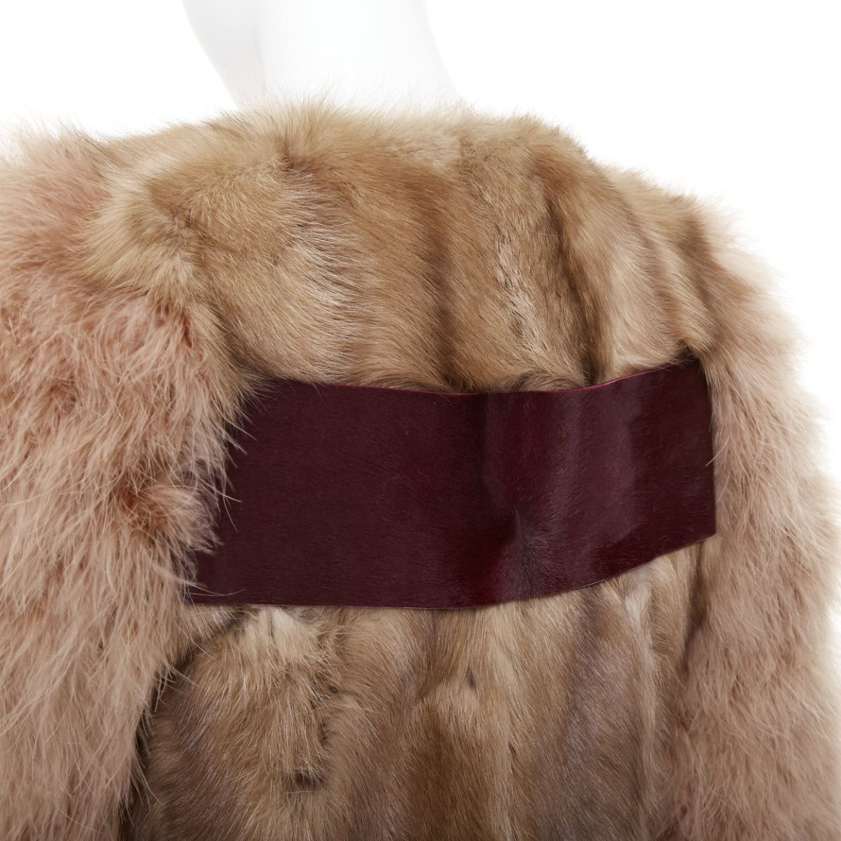 Givenchy rare GIVENCHY beige Astrakan fur feather sleeves cropped bolero jacket Size S / US 4 / IT 40 - 2 Thumbnail