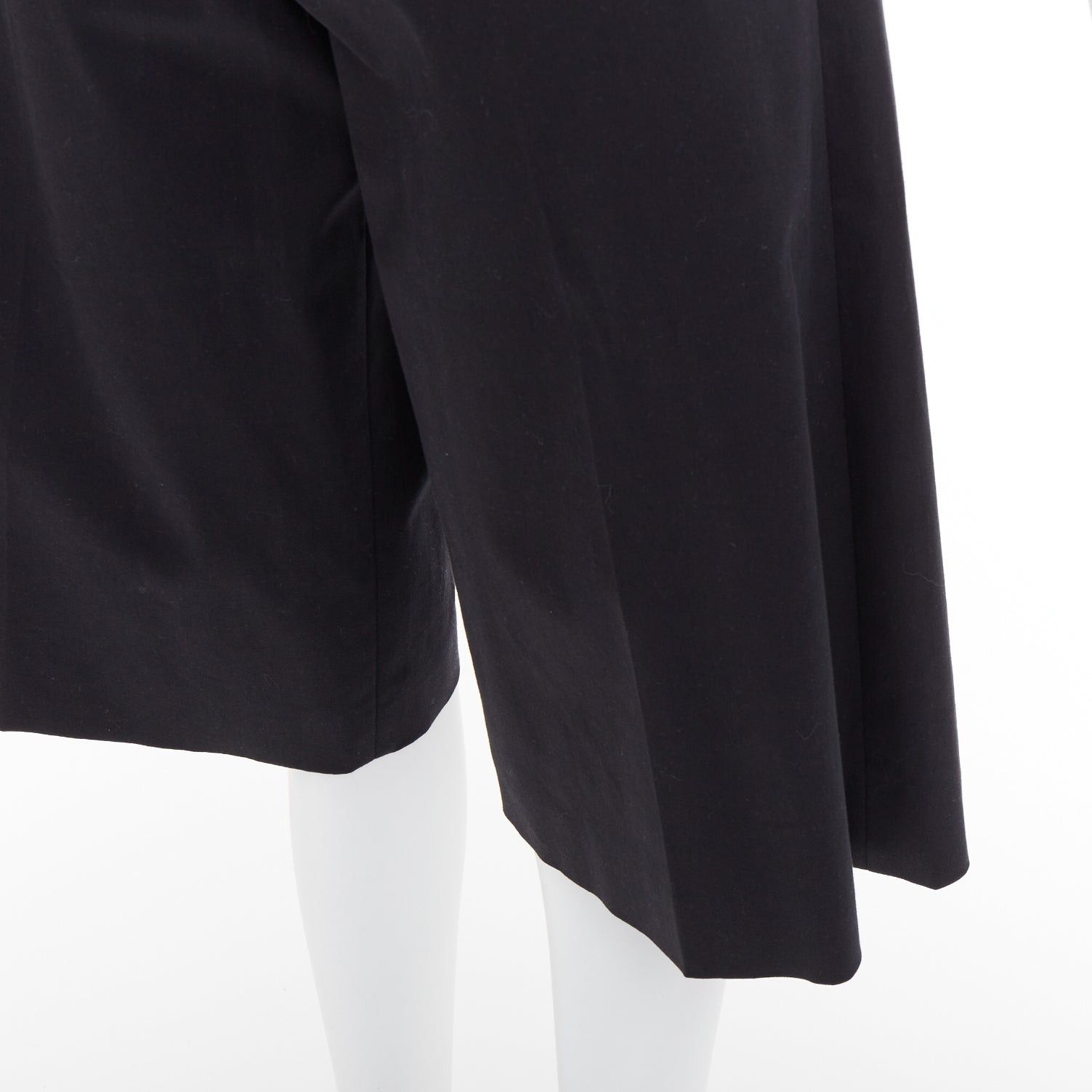 RED Valentino RED VALENTINO black cotton blend high waisted culottes bermuda shorts IT38 XS Size 26" / US 2 / IT 38 - 7 Thumbnail