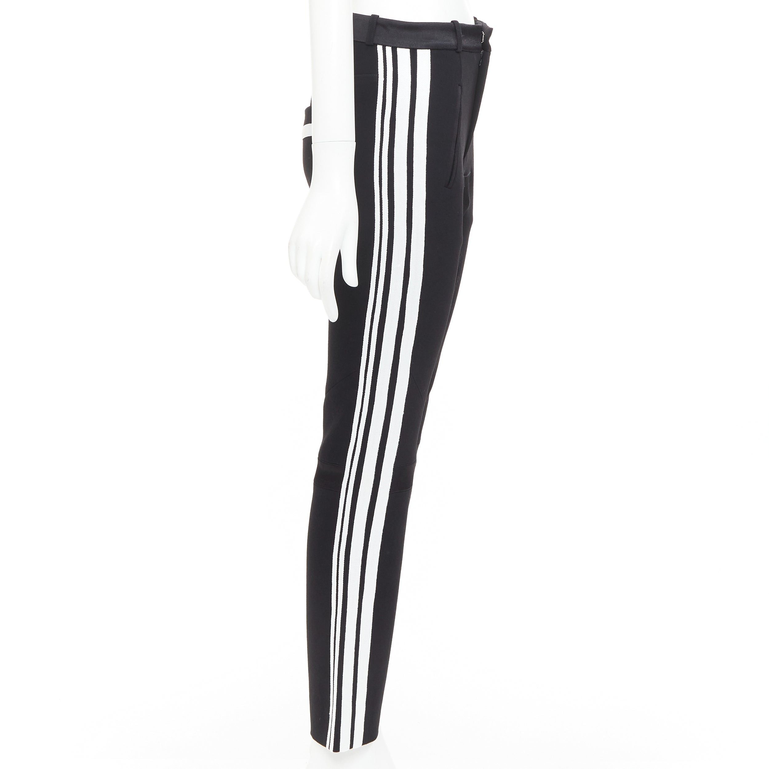 Balenciaga BALENCIAGA 2007 black white striped panelled bicycle inspired pants FR36 S Size 27" / US 4 / IT 40 - 4 Thumbnail
