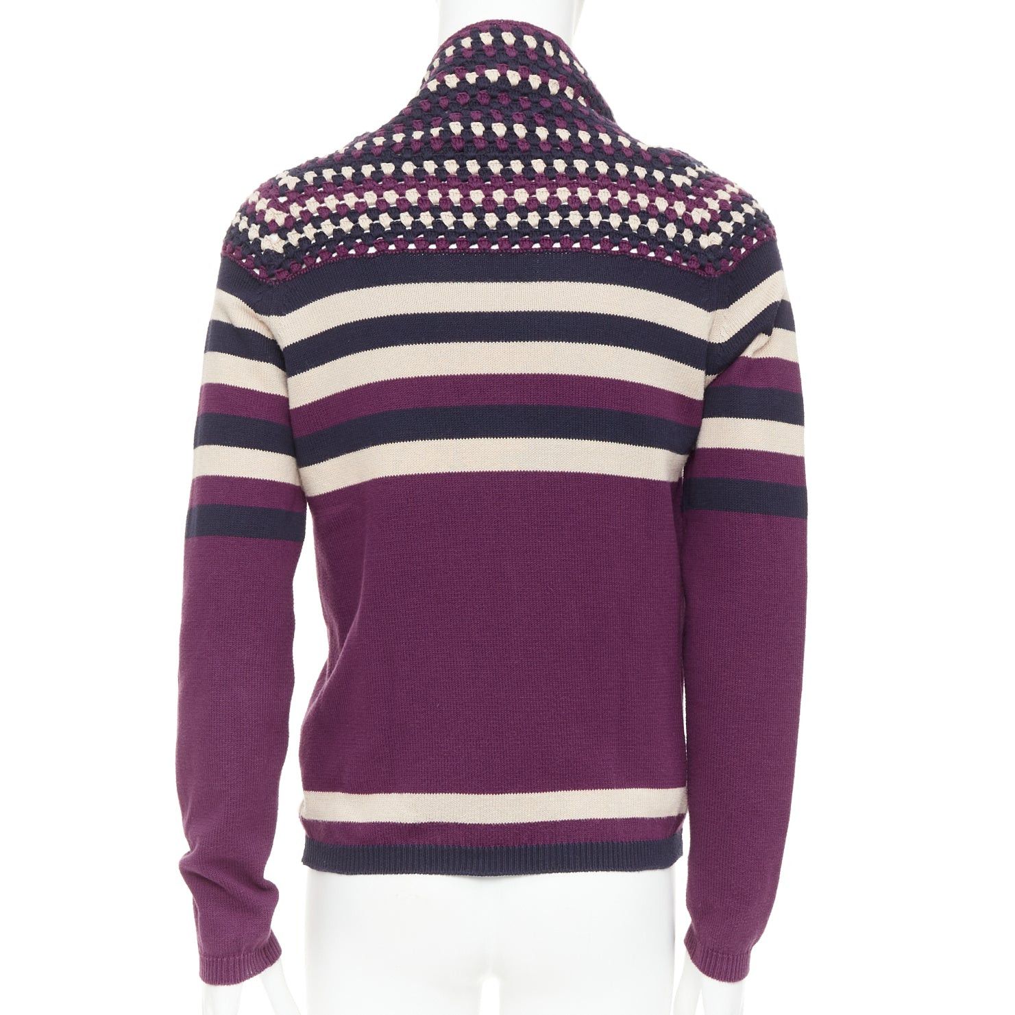 Burberry Prorsum BURBERRY PRORSUM Christopher Bailey Runway purple bateau cowl collar sweater S Size US S / EU 44-46 / 1 - 5 Thumbnail