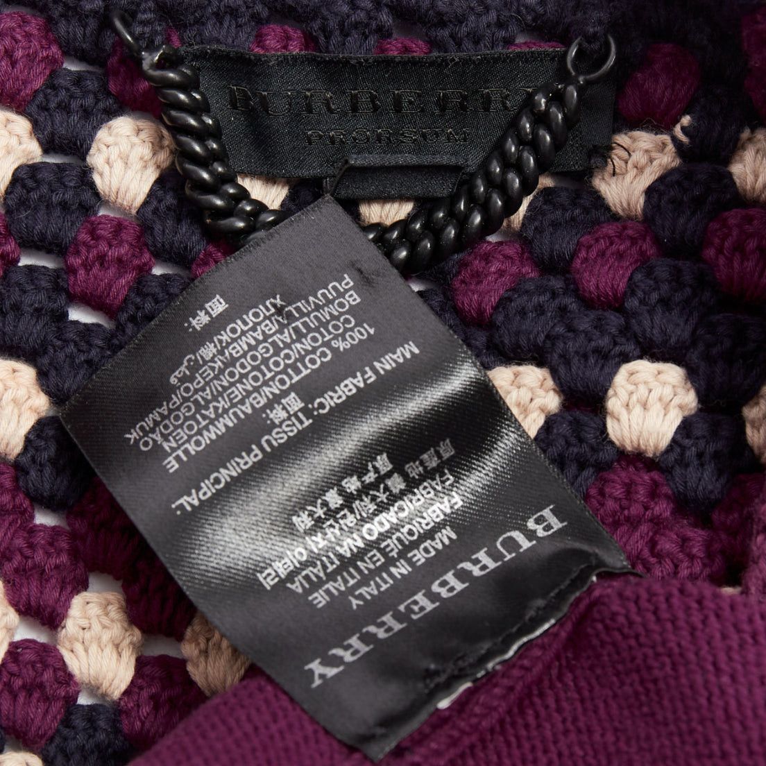 Burberry Prorsum BURBERRY PRORSUM Christopher Bailey Runway purple bateau cowl collar sweater S Size US S / EU 44-46 / 1 - 8 Thumbnail