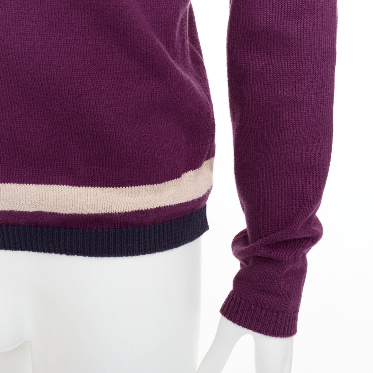 Burberry Prorsum BURBERRY PRORSUM Christopher Bailey Runway purple bateau cowl collar sweater S Size US S / EU 44-46 / 1 - 7 Thumbnail