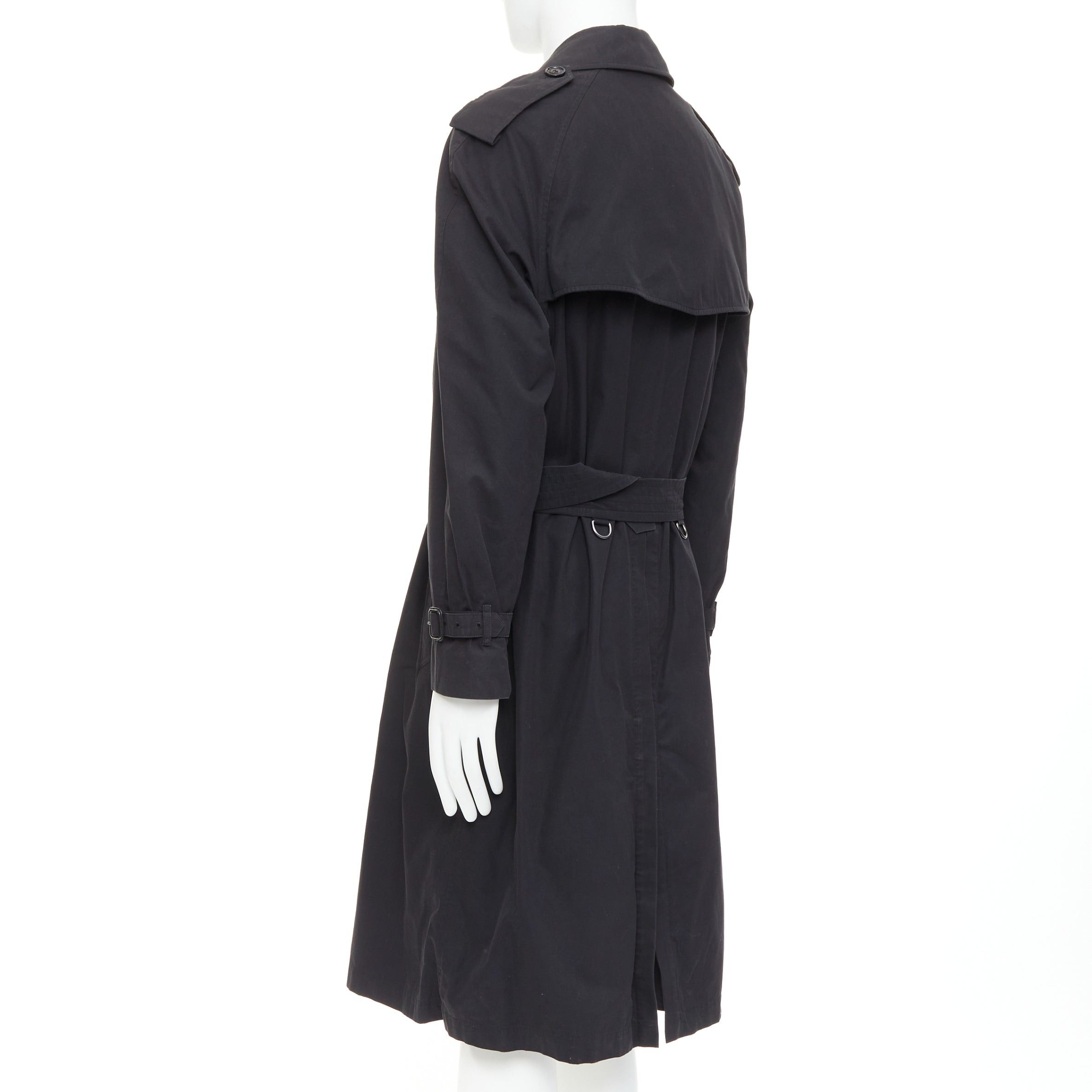 Burberry BURBERRY Westminster Heritage black Gabardine House Check trench coat IT48 M Size M / US 6-8 / IT 42-44 - 7 Thumbnail