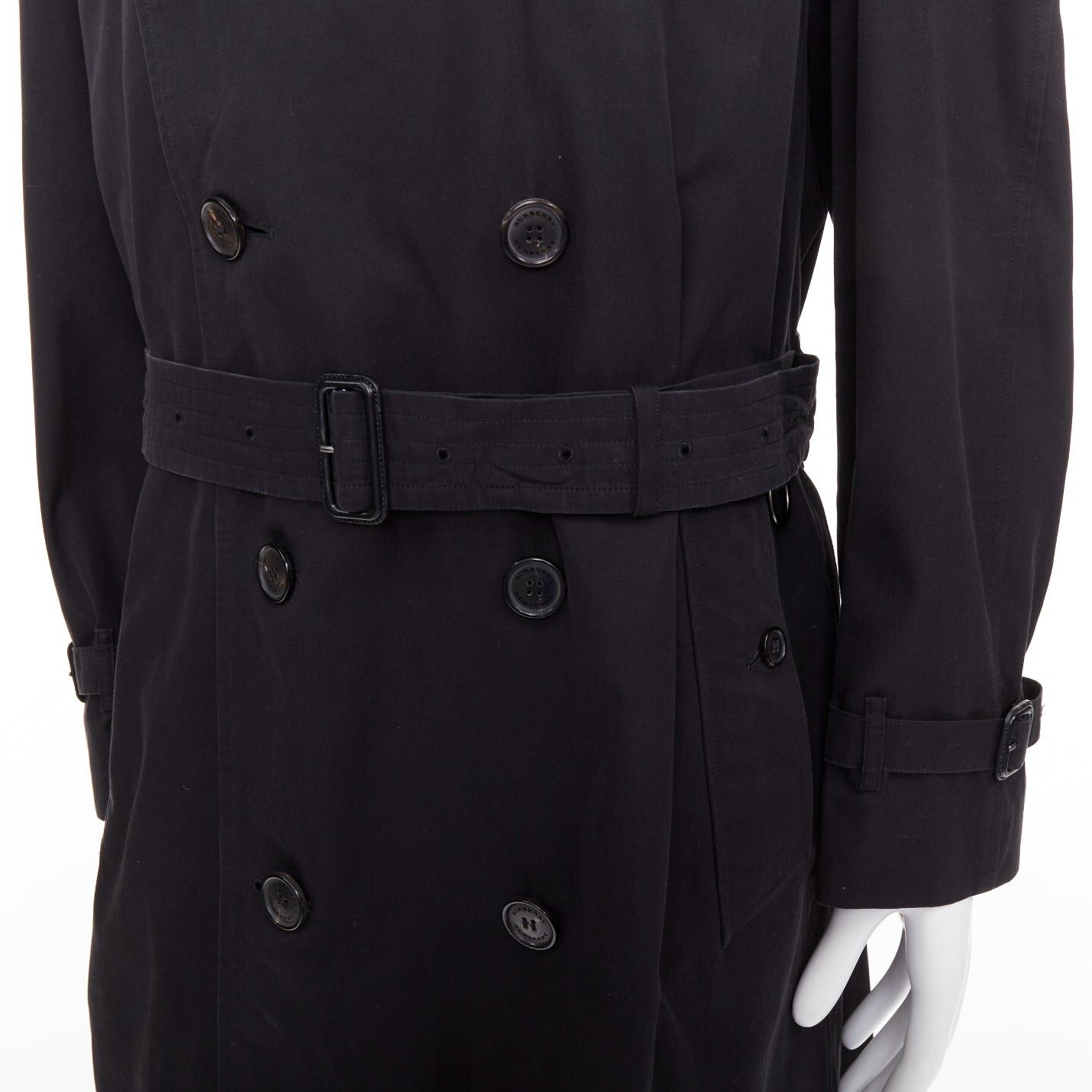 Burberry BURBERRY Westminster Heritage black Gabardine House Check trench coat IT48 M Size M / US 6-8 / IT 42-44 - 8 Thumbnail
