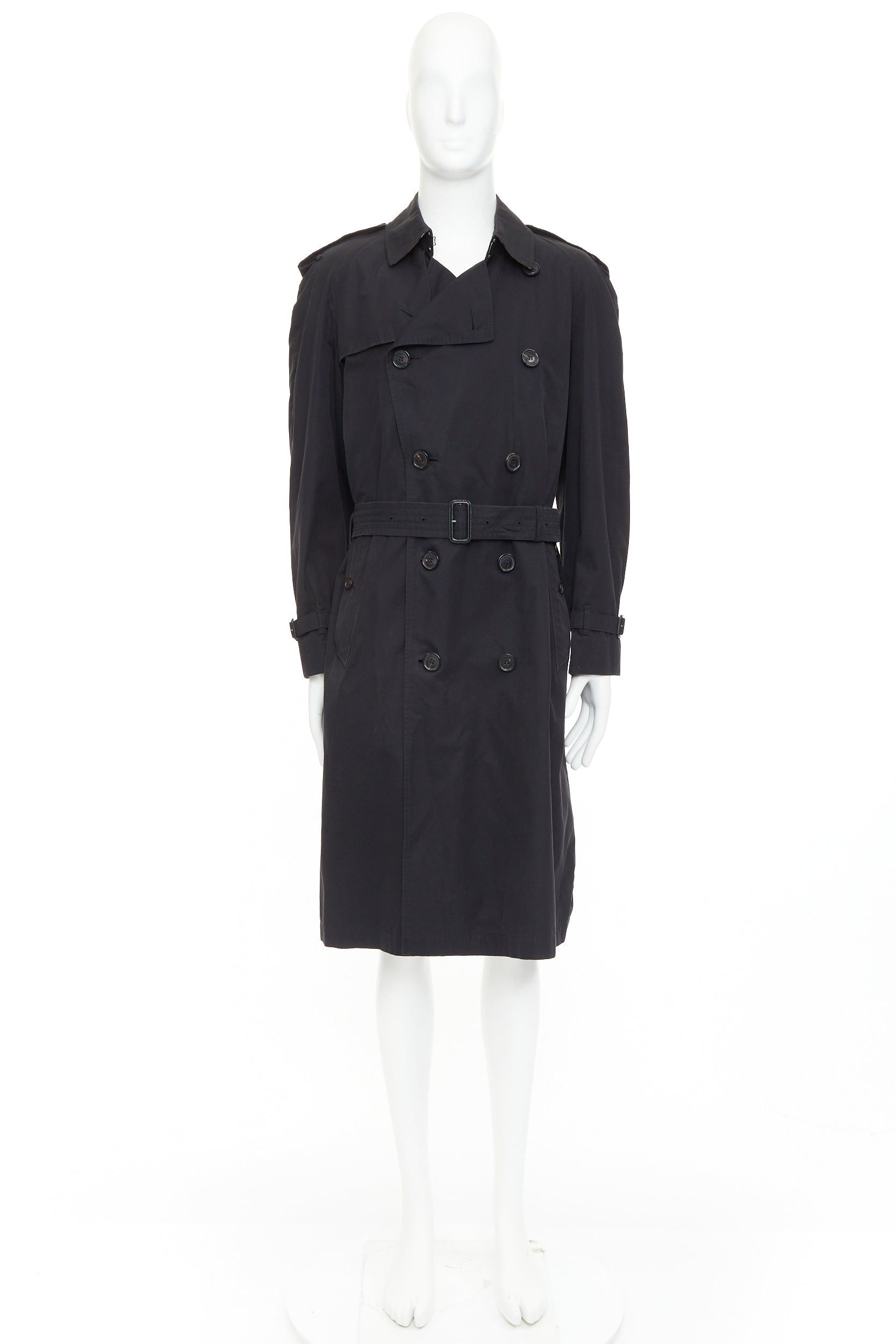 Burberry BURBERRY Westminster Heritage black Gabardine House Check trench coat IT48 M Size M / US 6-8 / IT 42-44 - 10 Thumbnail