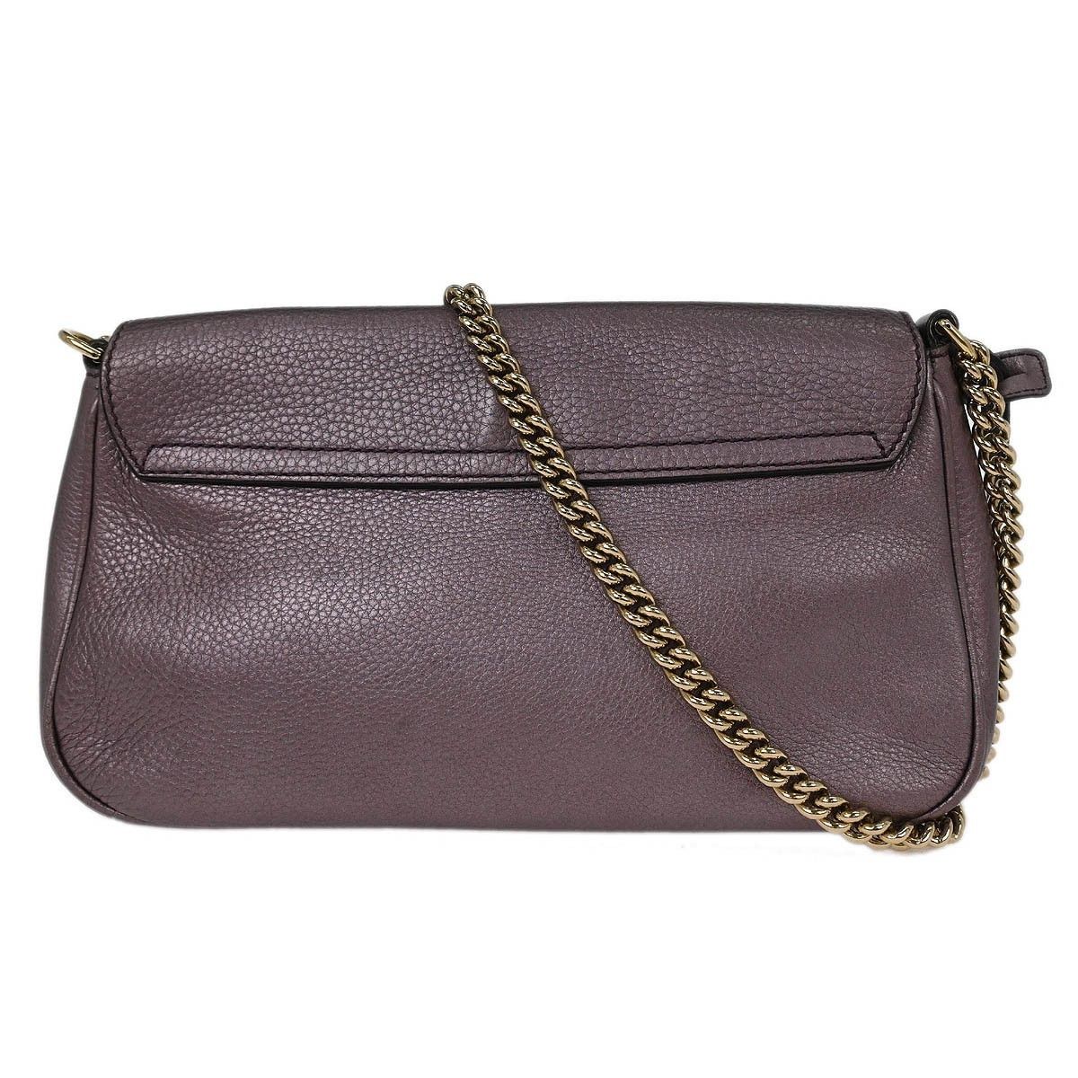 Gucci Gucci Soho Chain Crossbody Bag Leather Size ONE SIZE - 2 Thumbnail