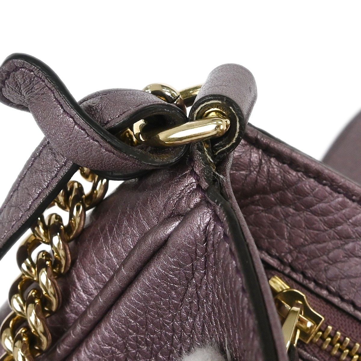 Gucci Gucci Soho Chain Crossbody Bag Leather Size ONE SIZE - 6 Thumbnail