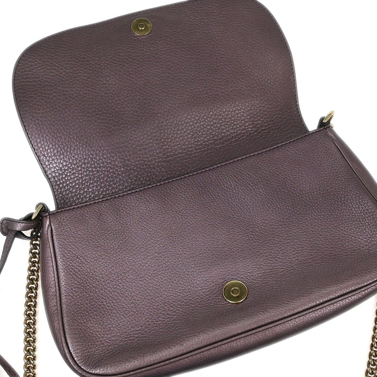 Gucci Gucci Soho Chain Crossbody Bag Leather Size ONE SIZE - 8 Thumbnail