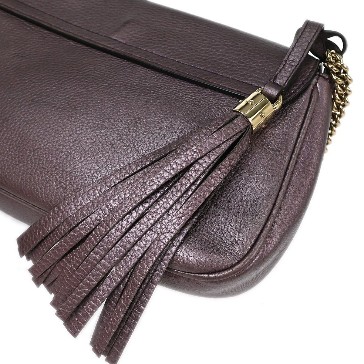 Gucci Gucci Soho Chain Crossbody Bag Leather Size ONE SIZE - 7 Thumbnail