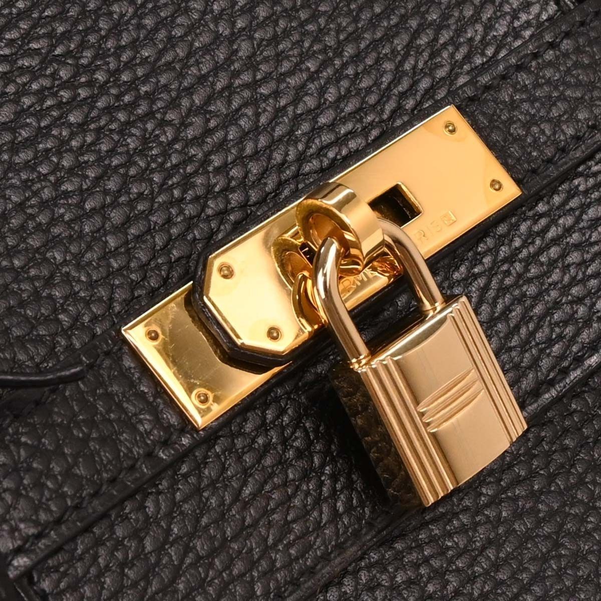 Hermes Hermes Birkin Handbag Black Ardennes with Gold Hardware Size ONE SIZE - 3 Thumbnail