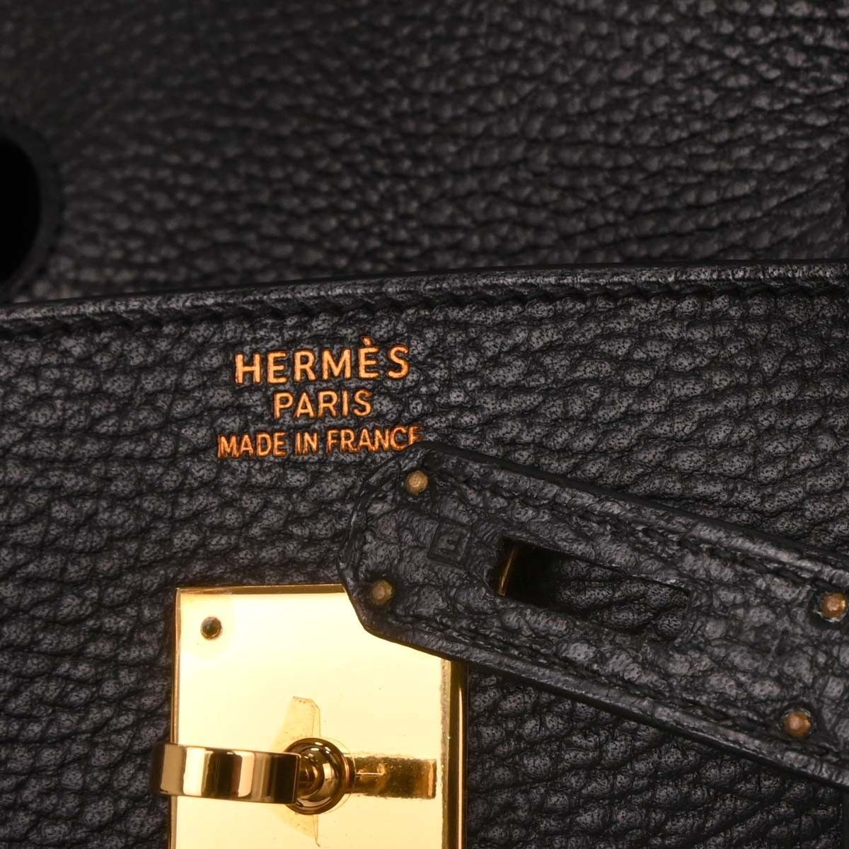 Hermes Hermes Birkin Handbag Black Ardennes with Gold Hardware Size ONE SIZE - 10 Thumbnail