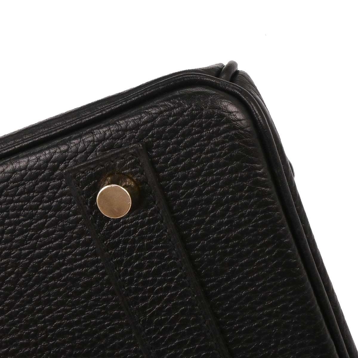 Hermes Hermes Birkin Handbag Black Ardennes with Gold Hardware Size ONE SIZE - 5 Thumbnail