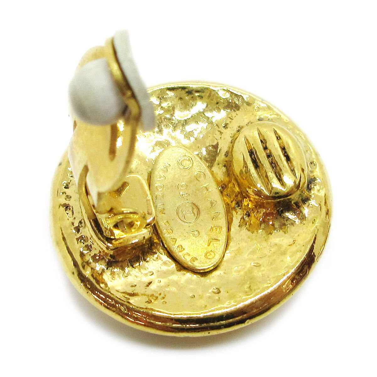 Chanel Chanel Vintage CC Round Clip-On Metal Size ONE SIZE - 2 Thumbnail