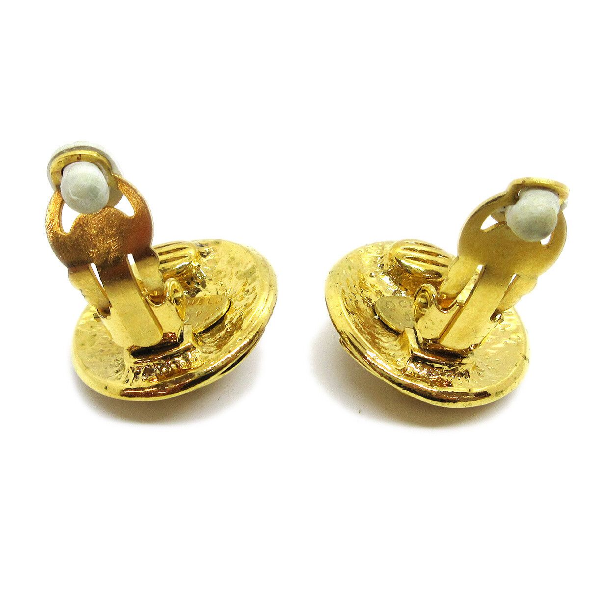 Chanel Chanel Vintage CC Round Clip-On Metal Size ONE SIZE - 3 Thumbnail