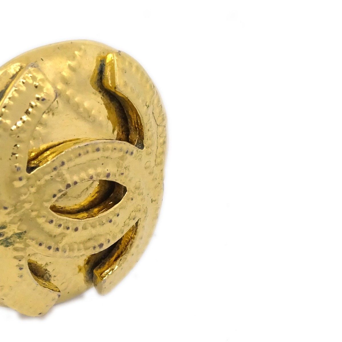 Chanel Chanel Vintage CC Round Clip-On Metal Size ONE SIZE - 3 Thumbnail