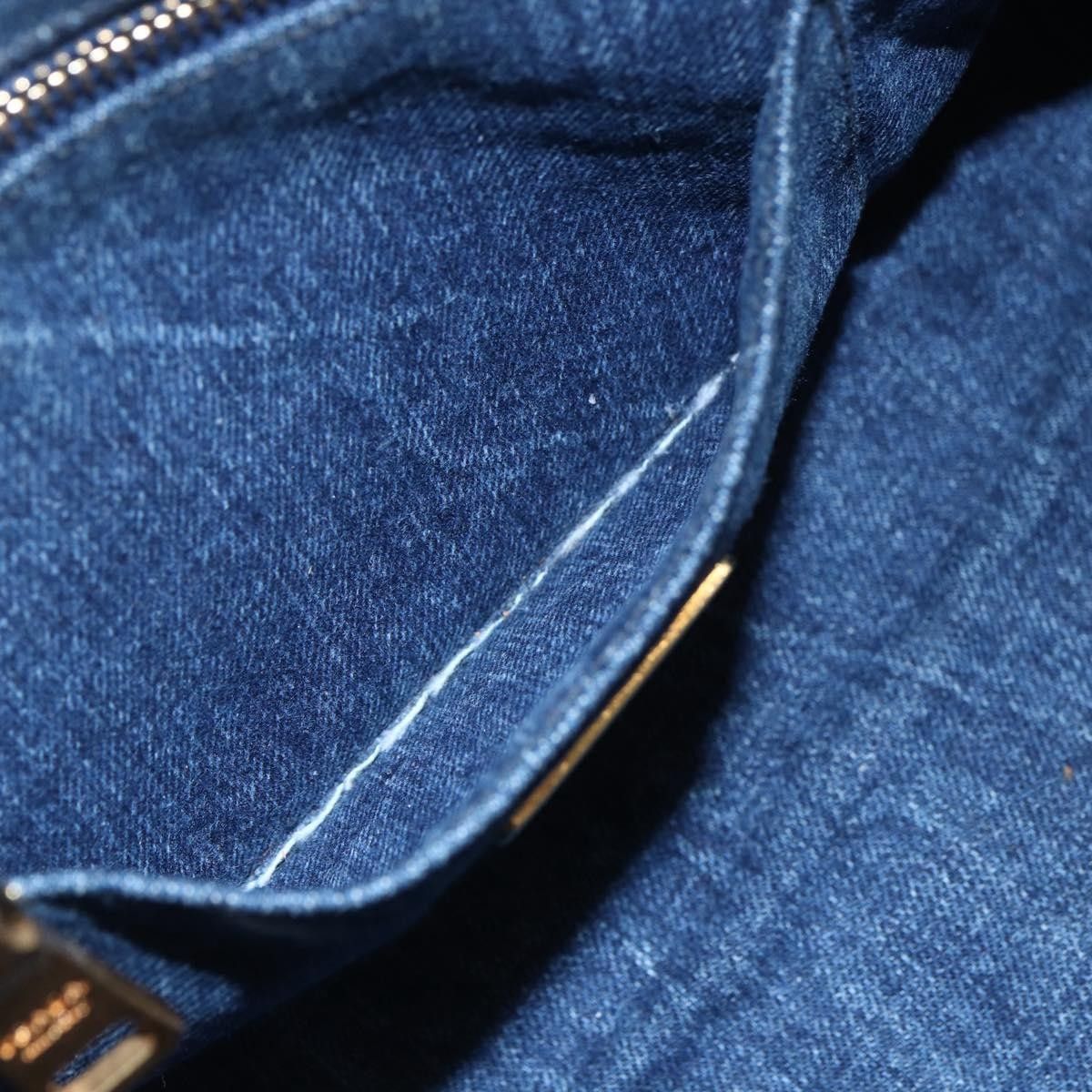 Prada Prada Canapa Open Tote Denim Size ONE SIZE - 17 Thumbnail