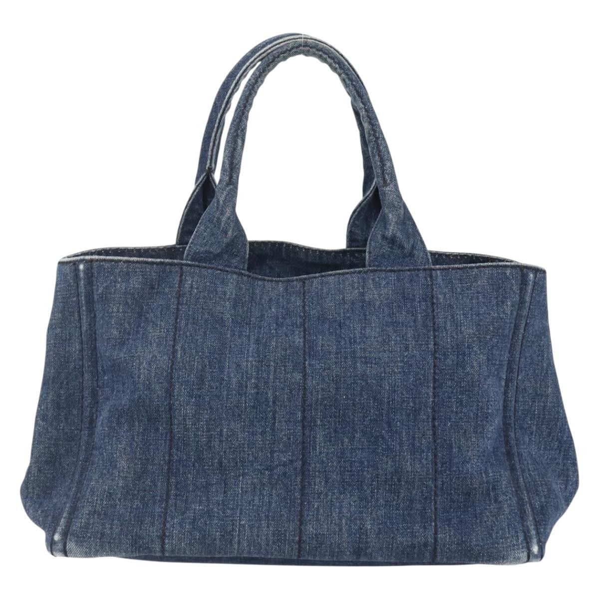 Prada Prada Canapa Open Tote Denim Size ONE SIZE - 2 Thumbnail