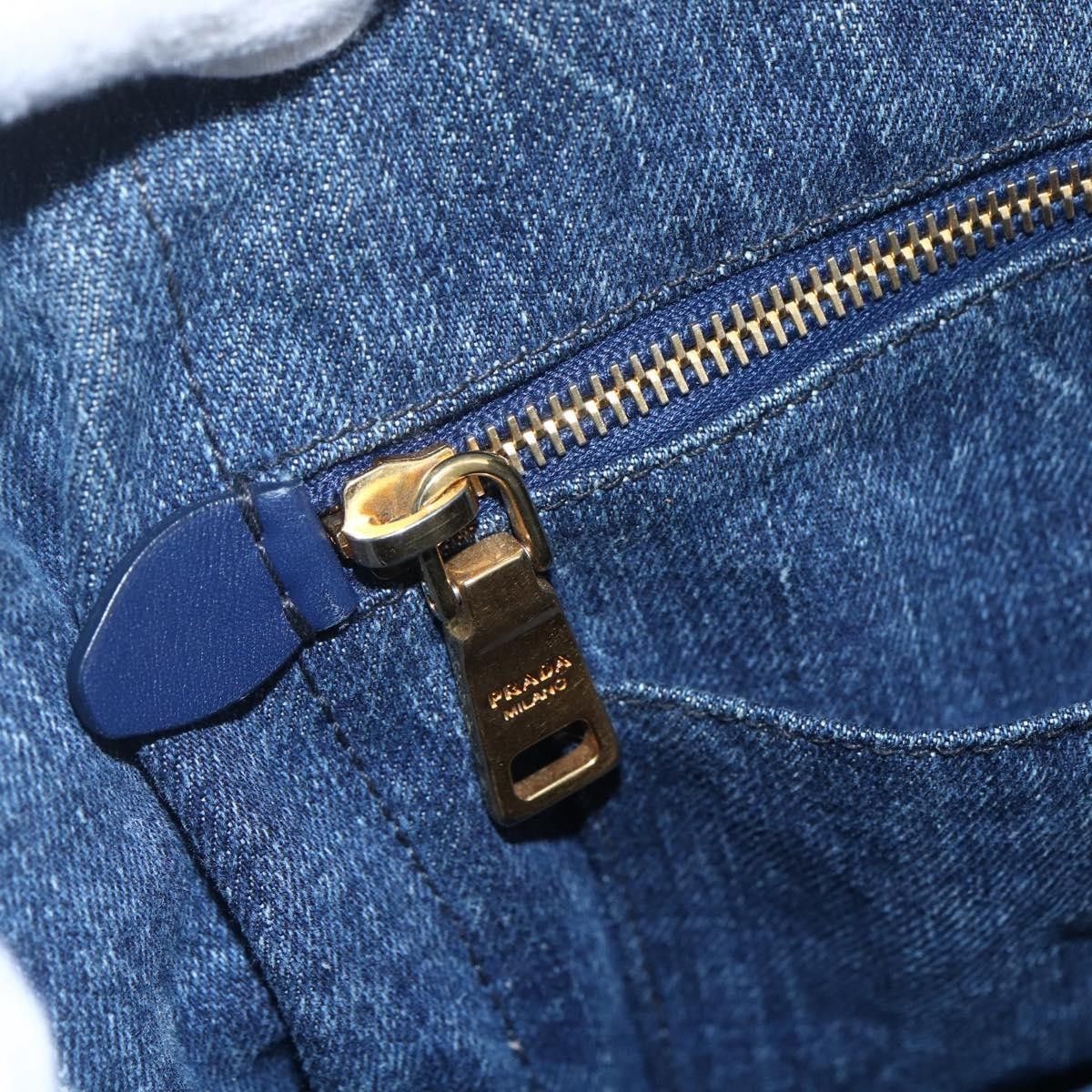 Prada Prada Canapa Open Tote Denim Size ONE SIZE - 23 Thumbnail