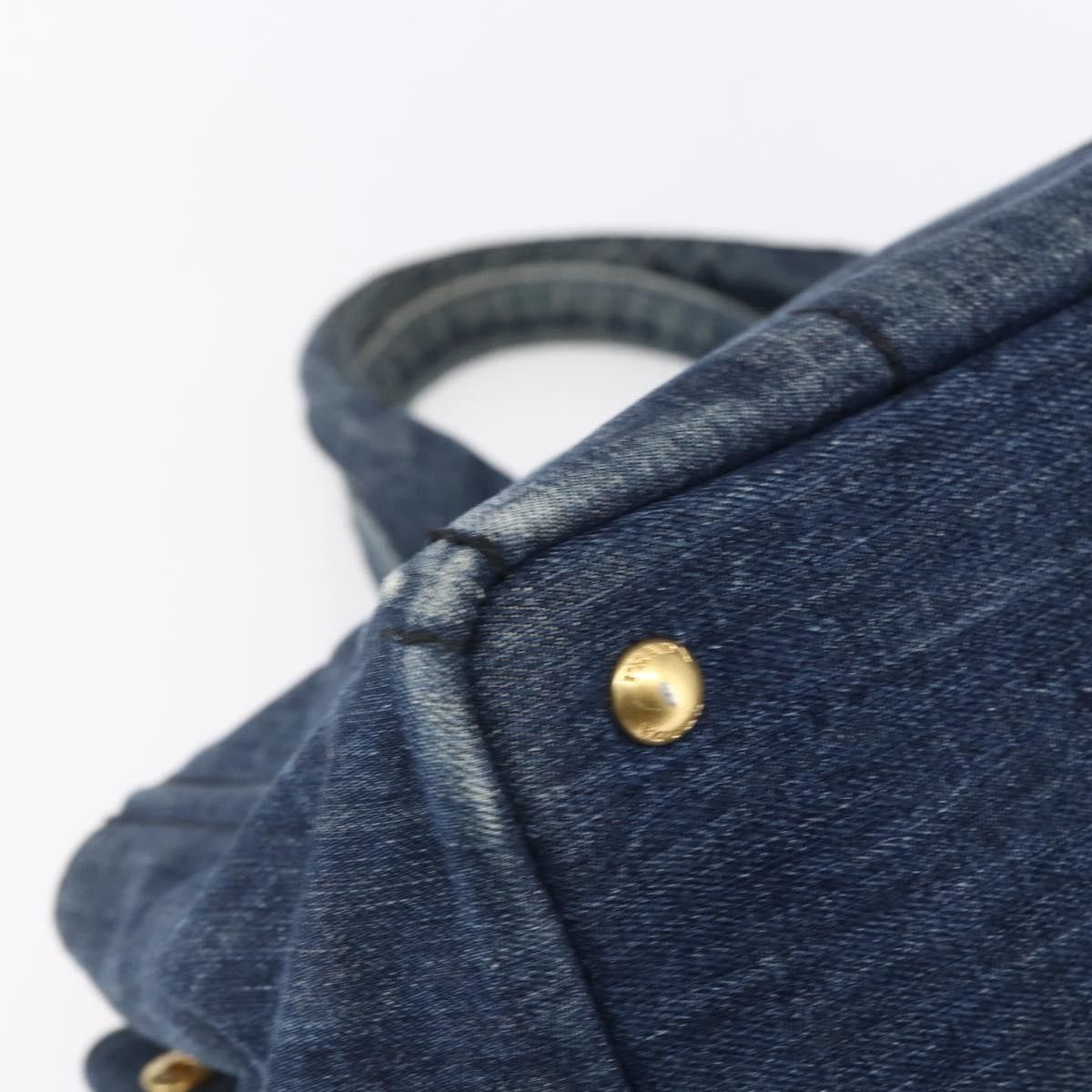 Prada Prada Canapa Open Tote Denim Size ONE SIZE - 12 Thumbnail