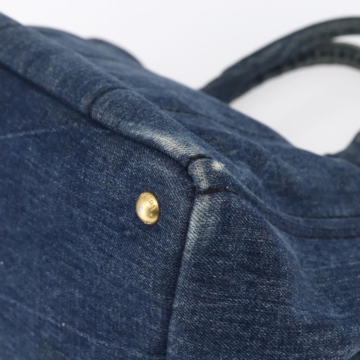 Prada Prada Canapa Open Tote Denim Size ONE SIZE - 10 Thumbnail