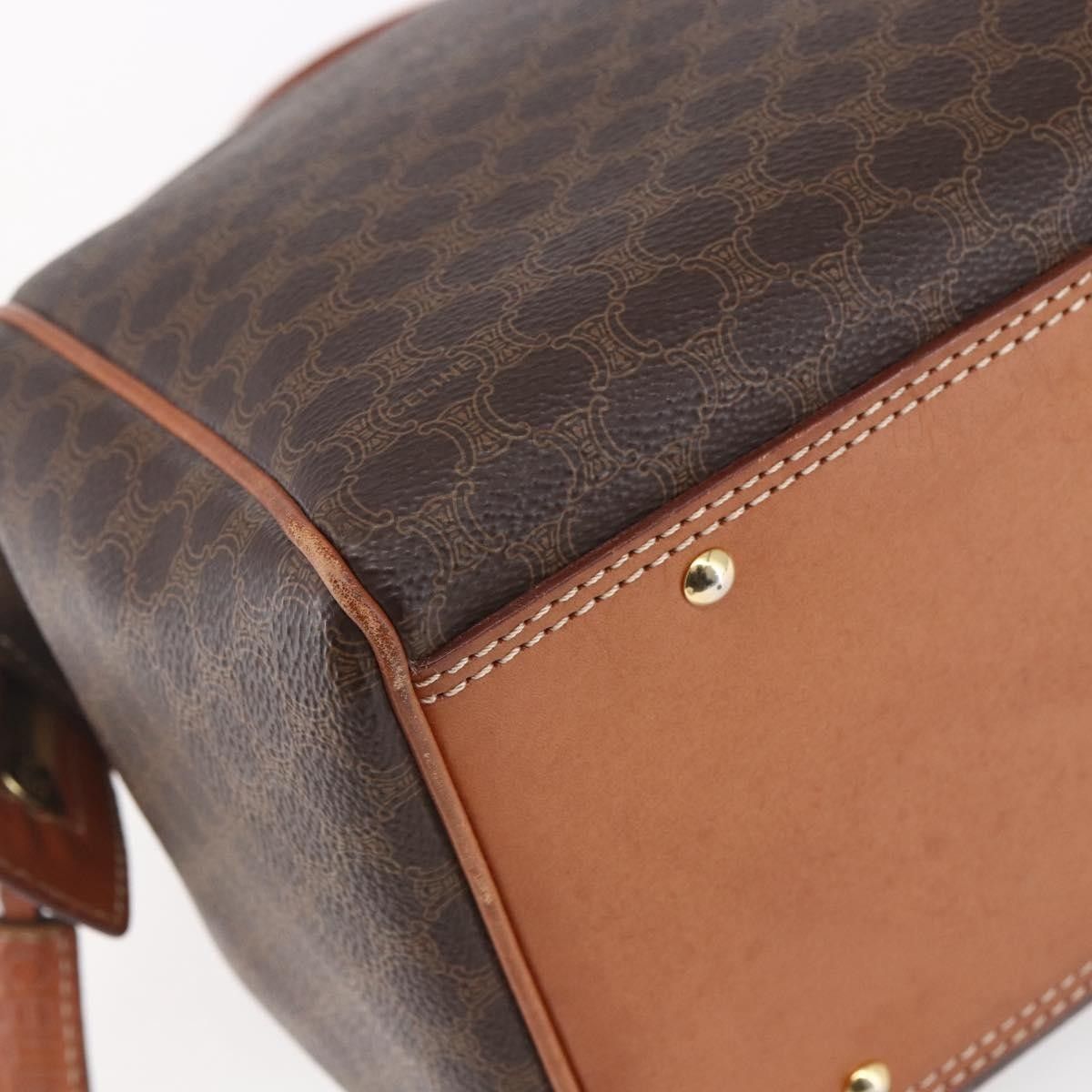 Celine Celine Vintage Duffle Bag Canvas and Leather Size ONE SIZE - 11 Thumbnail