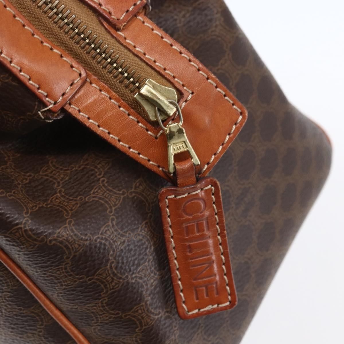 Celine Celine Vintage Duffle Bag Canvas and Leather Size ONE SIZE - 19 Thumbnail