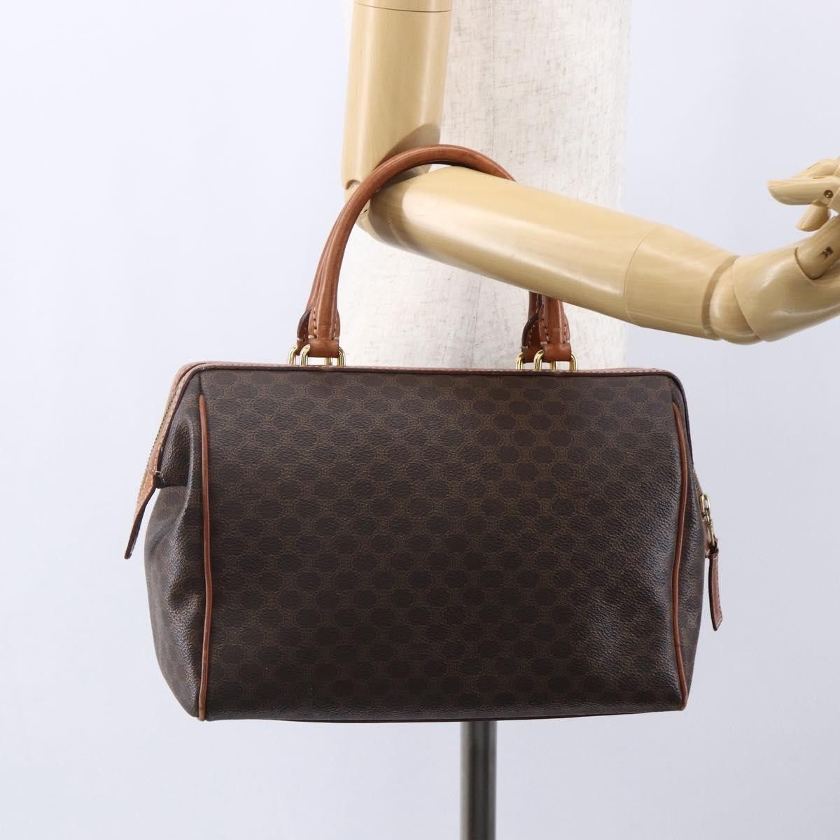 Celine Celine Vintage Duffle Bag Canvas and Leather Size ONE SIZE - 13 Thumbnail