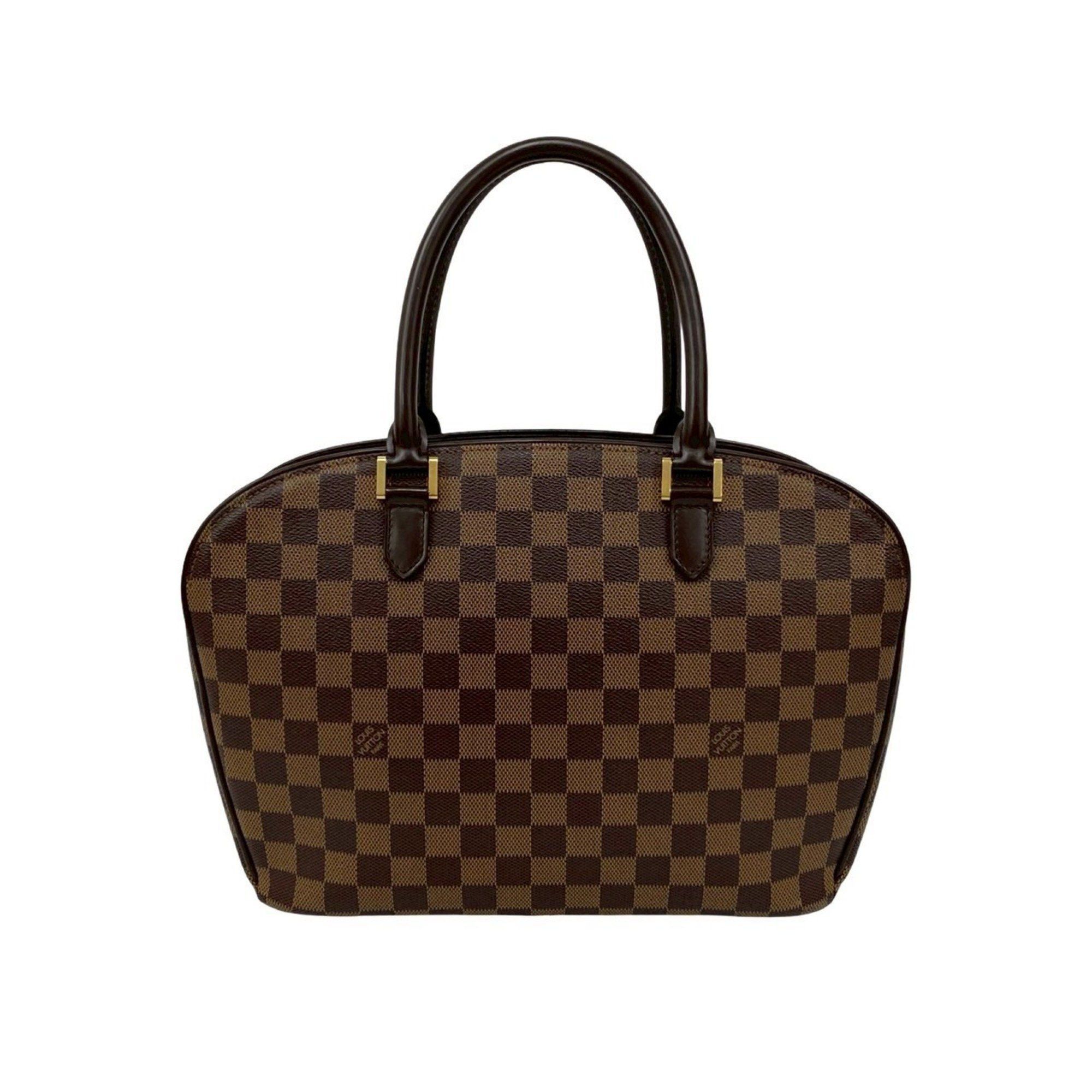 Louis Vuitton LOUIS VUITTON Saria Horizontal Damier Leather Handbag/Mini Boston Bag Brown 75339 Size ONE SIZE - 3 Thumbnail