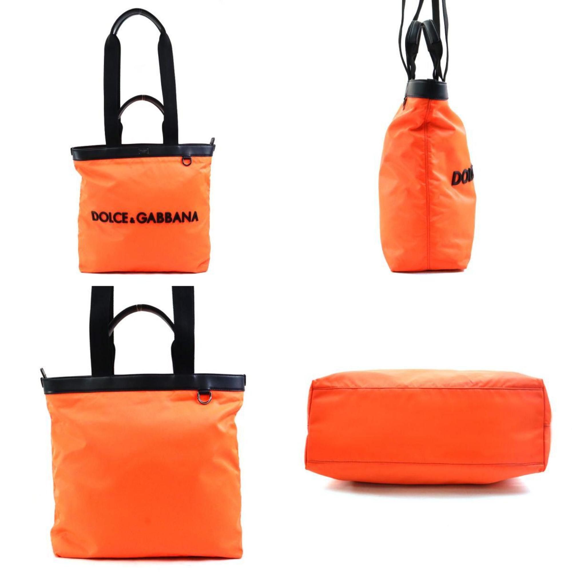 Dolce & Gabbana Dolce & Gabbana shoulder bag, tote nylon, neon orange and black, men's women's, r10880g Size ONE SIZE - 2 Thumbnail