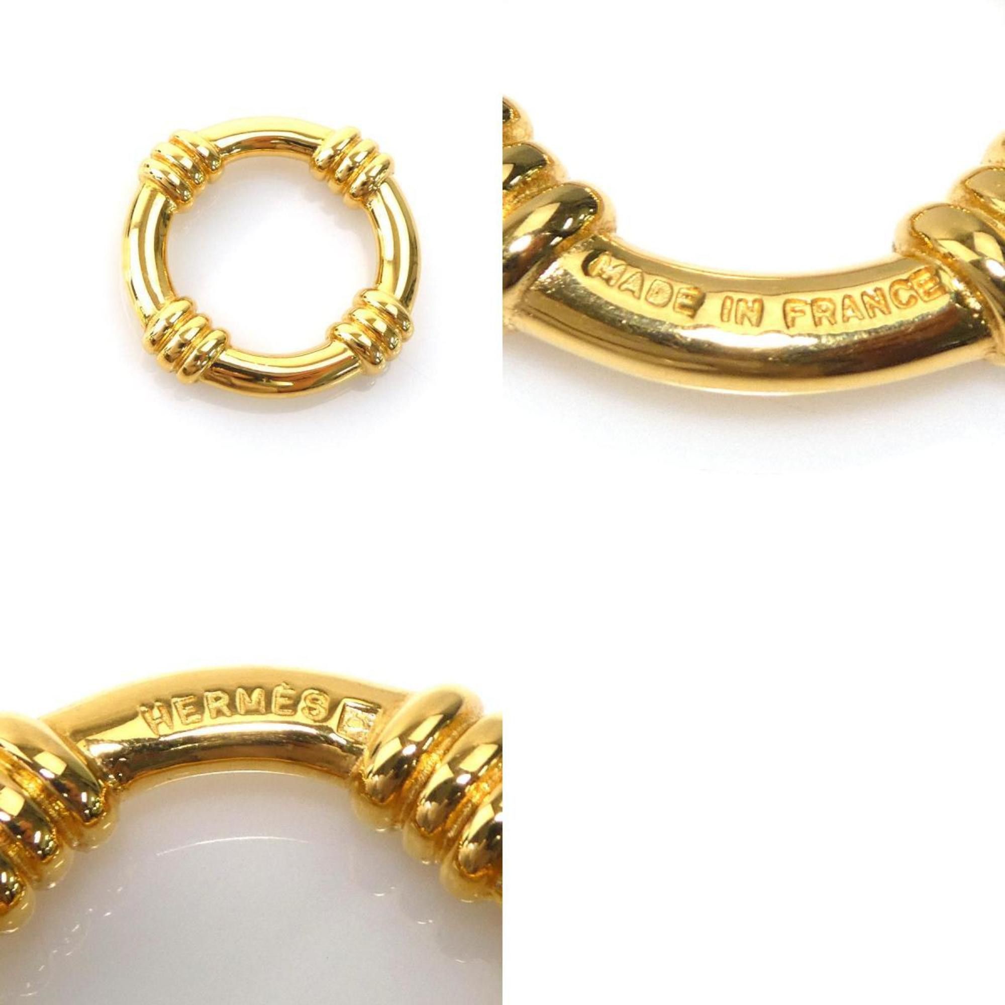 Hermes Hermes scarf ring, metal, gold, women's, e61122a Size ONE SIZE - 5 Thumbnail