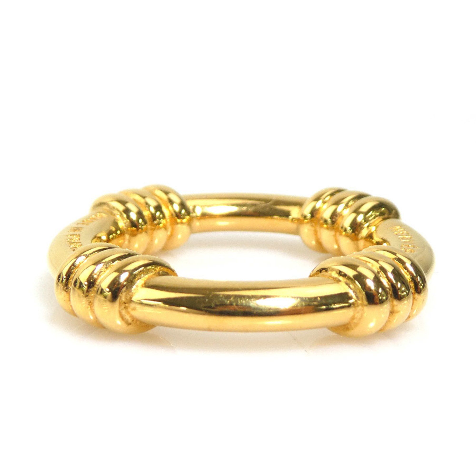 Hermes Hermes scarf ring, metal, gold, women's, e61122a Size ONE SIZE - 4 Thumbnail