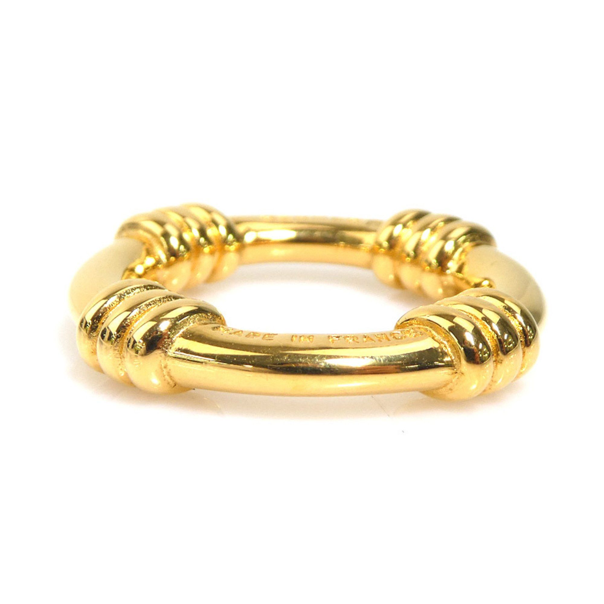 Hermes Hermes scarf ring, metal, gold, women's, e61122a Size ONE SIZE - 3 Thumbnail