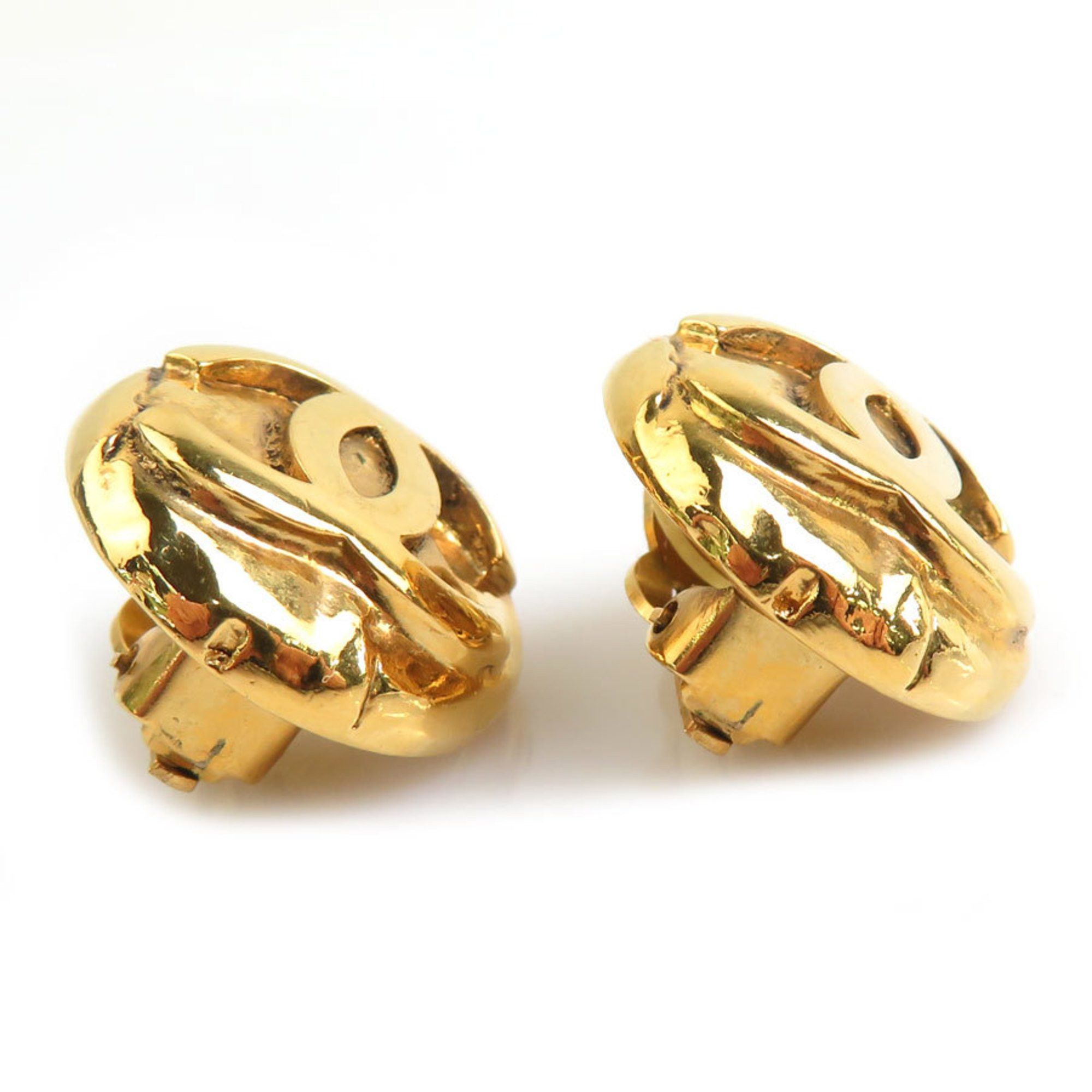 Chanel CHANEL Coco Mark Metal Gold Earrings for Women e61119j Size ONE SIZE - 4 Thumbnail