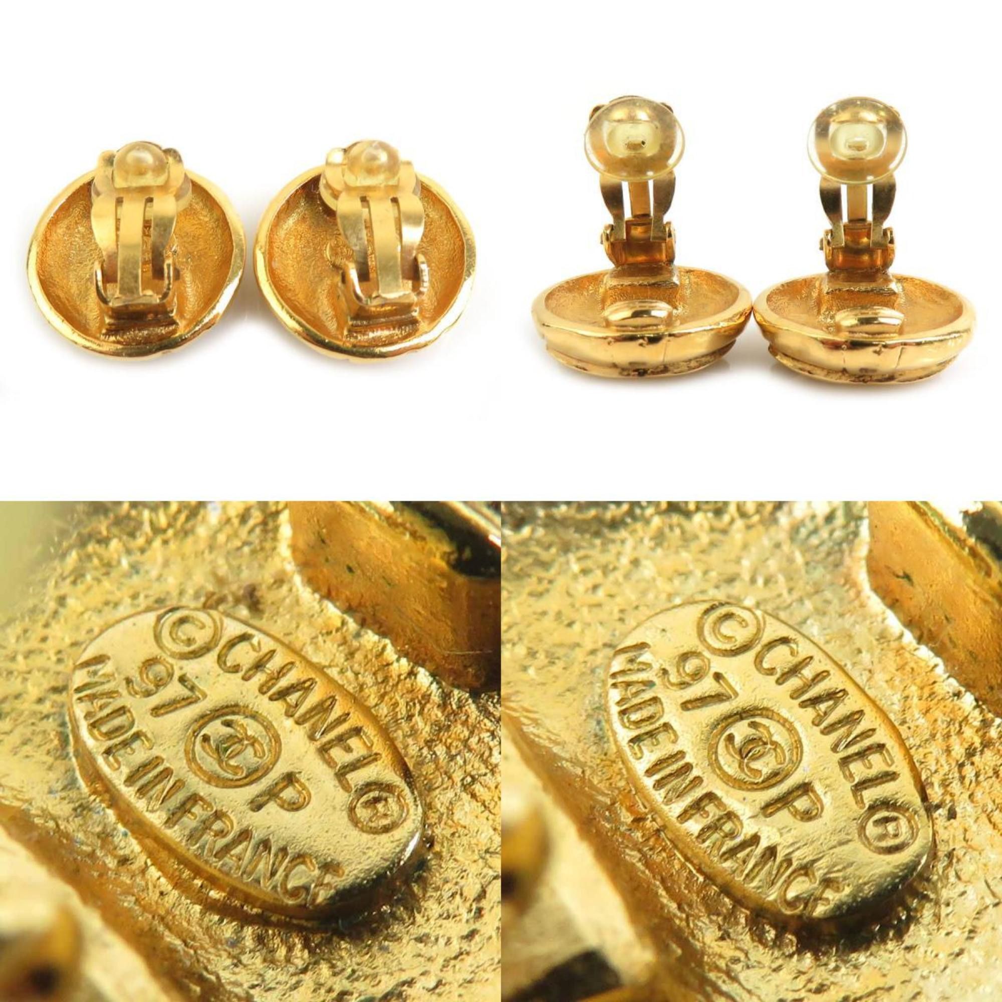 Chanel CHANEL Coco Mark Metal Gold Earrings for Women e61119j Size ONE SIZE - 5 Thumbnail