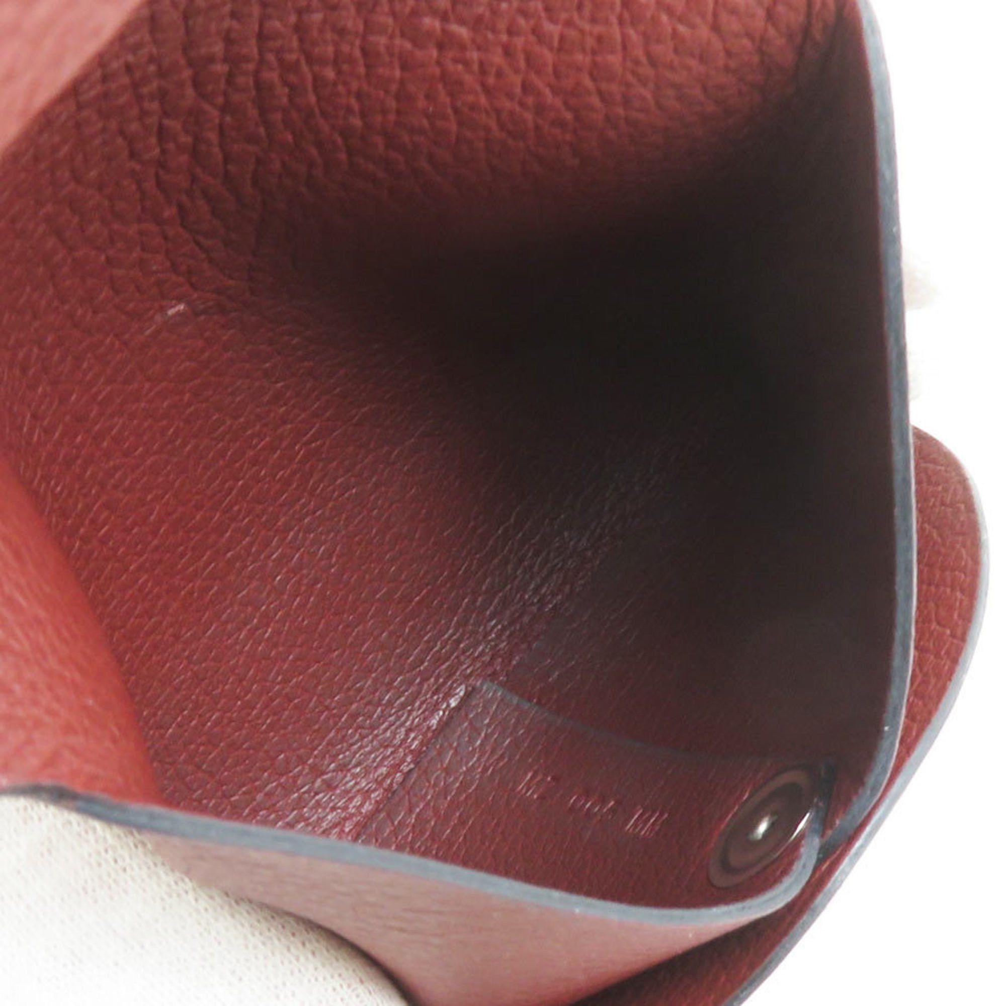 Hermes Hermes Hermès Bastia Evercolor Rouge H wallet/coin case for men and women r10889a Size ONE SIZE - 4 Thumbnail