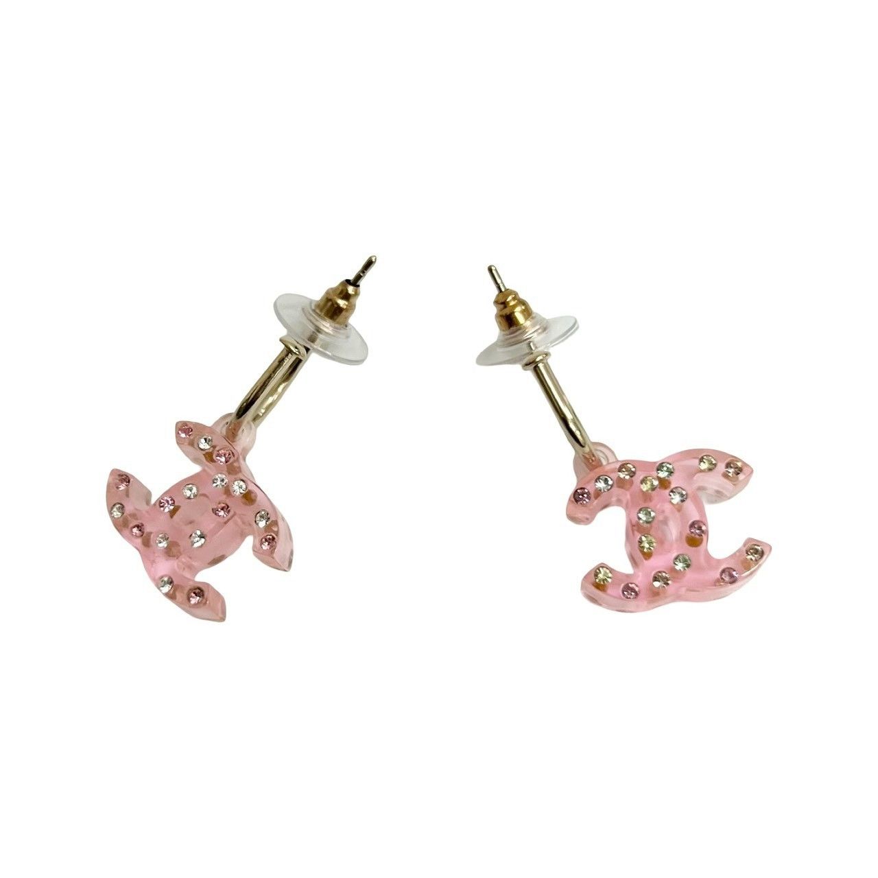 Chanel Chanel Chanel Coco Mark Earrings Plastic Earrings 04A DUTY FREE for USA Size ONE SIZE - 3 Thumbnail