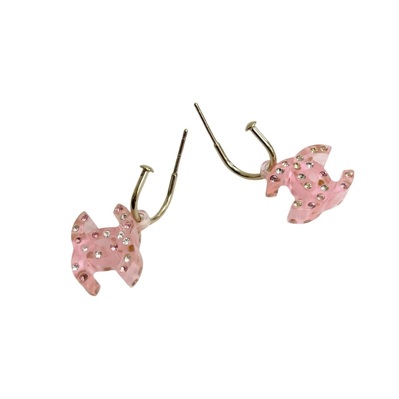 Chanel Chanel Chanel Coco Mark Earrings Plastic Earrings 04A DUTY FREE for USA Size ONE SIZE - 5 Thumbnail