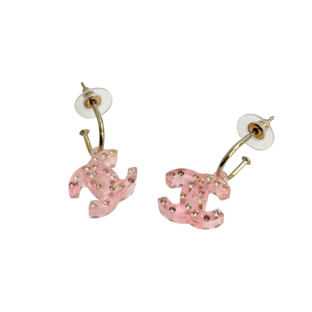 Chanel Chanel Chanel Coco Mark Earrings Plastic Earrings 04A DUTY FREE for USA Size ONE SIZE - 4 Thumbnail