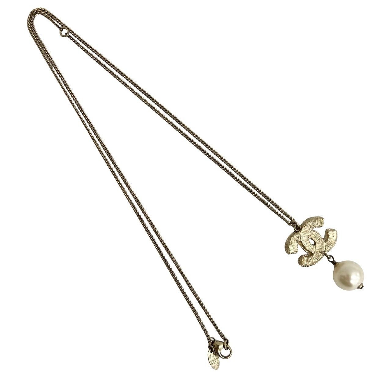 Chanel Chanel Chanel Coco Mark Swing Pearl Necklace Metal Necklace DUTY FREE for USA Size ONE SIZE - 6 Thumbnail