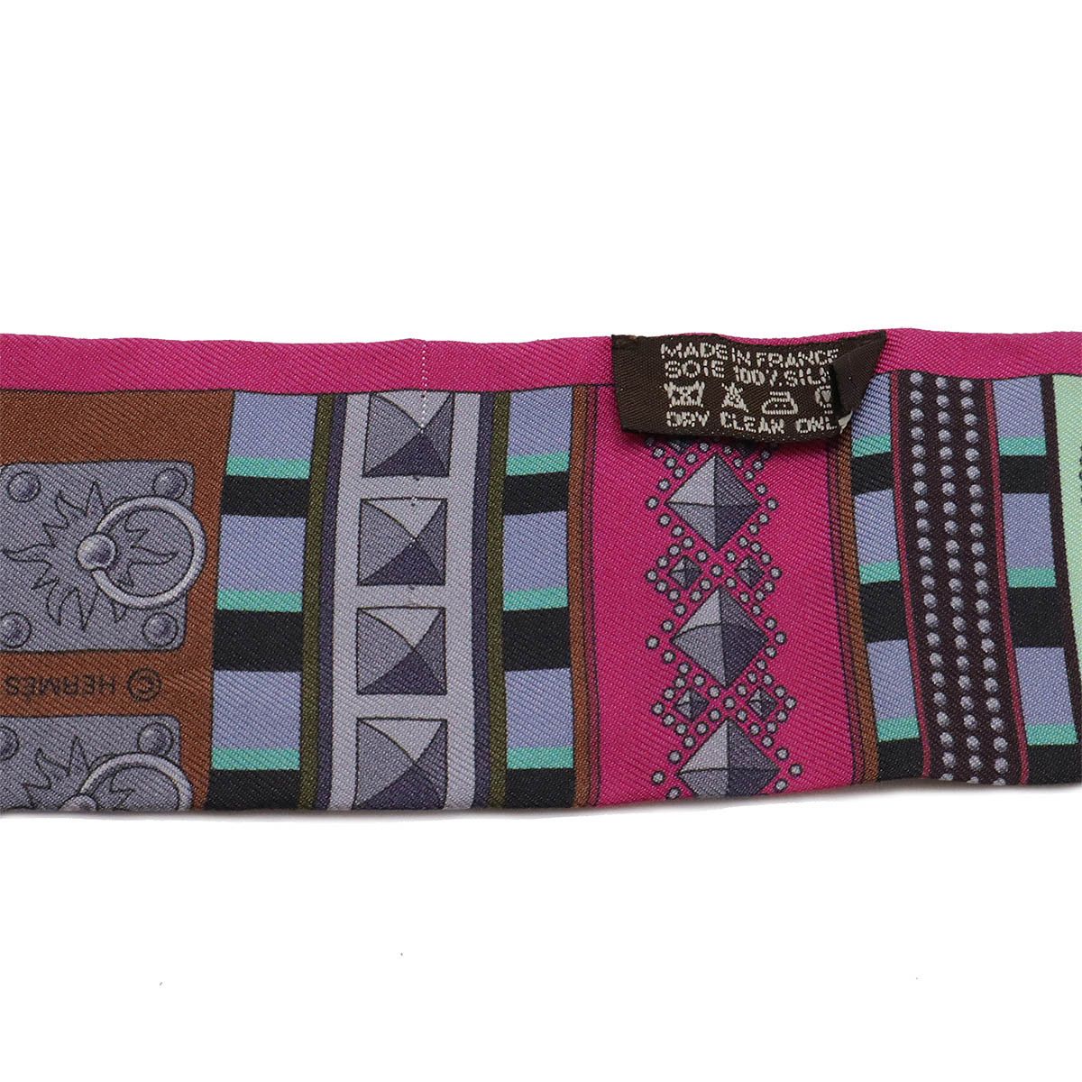 Hermes Hermes Hermes Twilly Silk Scarf Cotton Scarf DUTY FREE for USA Size ONE SIZE - 4 Thumbnail