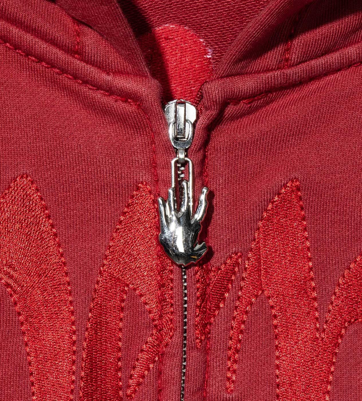Revenge Xxxtentacion Kill Contrast Zip Up Hoodie Red Size US XL / EU 56 / 4 - 3 Thumbnail