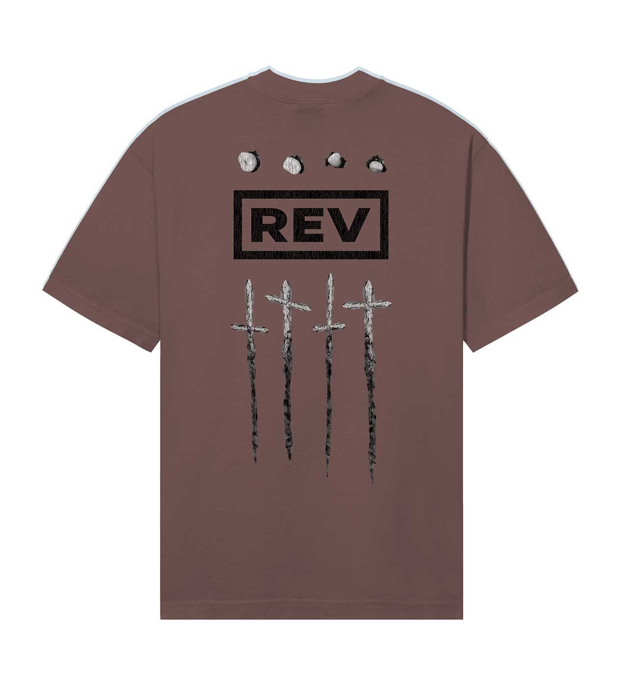 Revenge Closer To God Tee Chocolate Brown Size US M / EU 48-50 / 2 - 2 Thumbnail