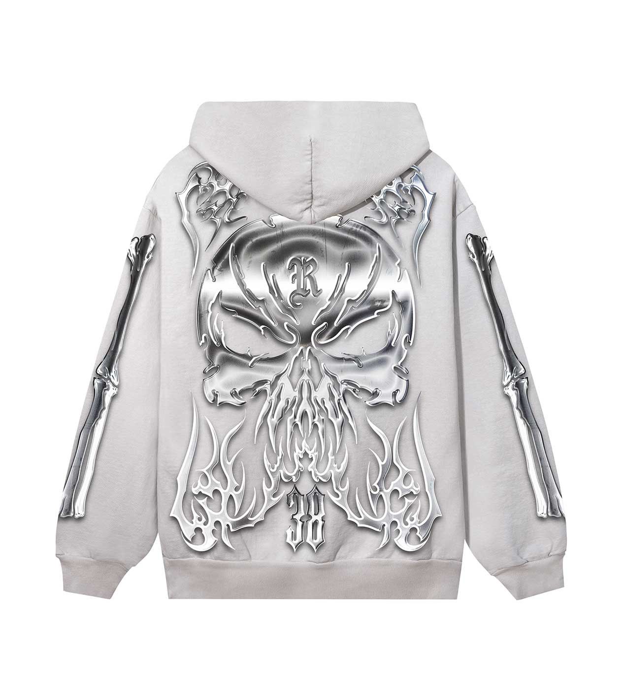 Revenge Chromed Out Hoodie Cement Size US L / EU 52-54 / 3 - 2 Thumbnail