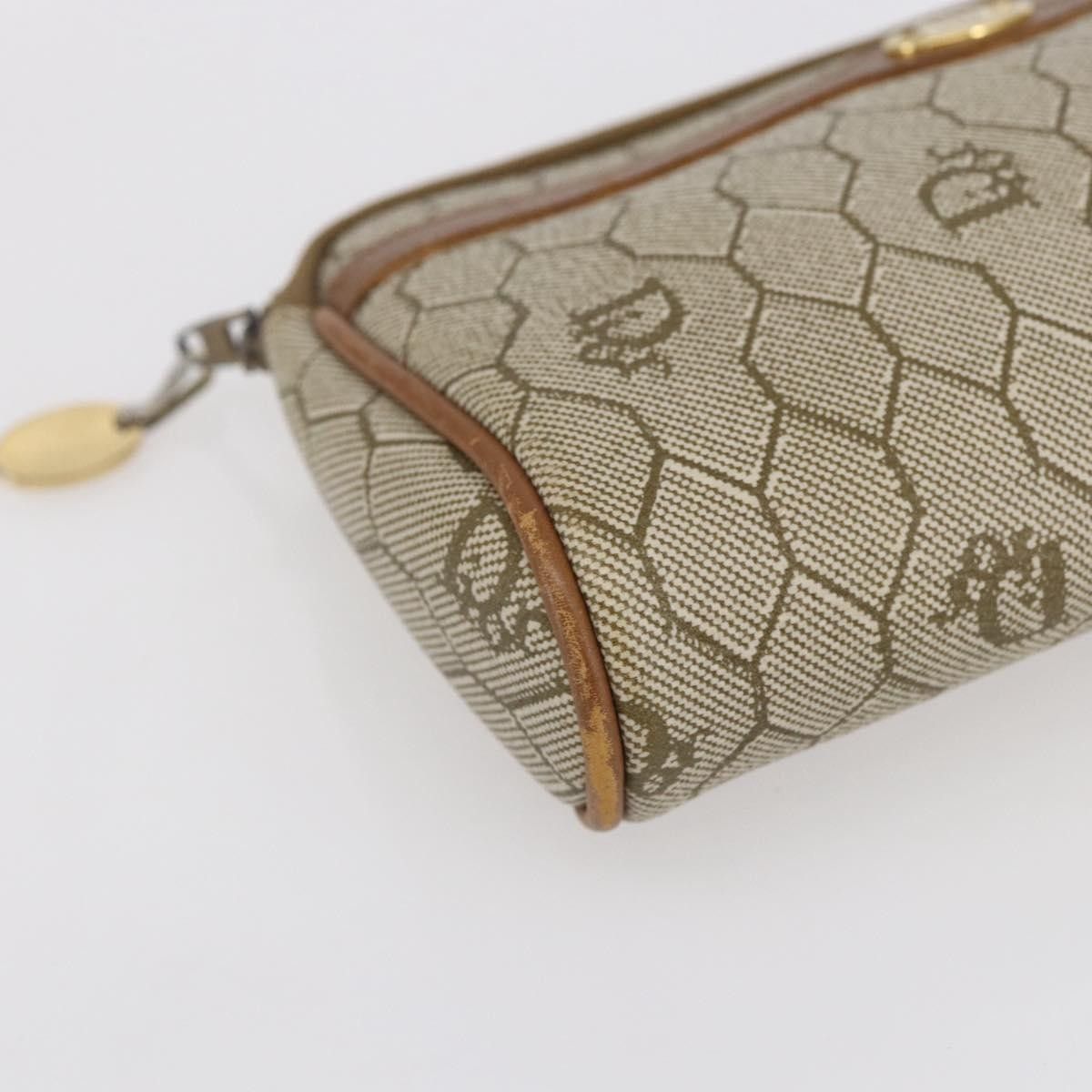 Dior Christian Dior Vintage Honeycomb Zip Canvas and Leather Size ONE SIZE - 7 Thumbnail