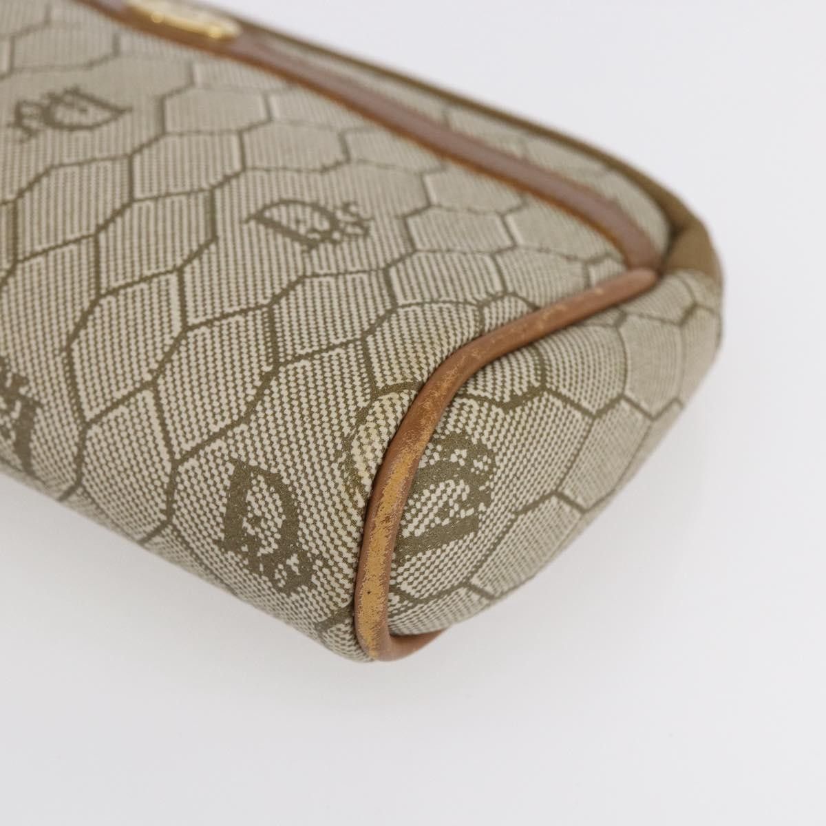 Dior Christian Dior Vintage Honeycomb Zip Canvas and Leather Size ONE SIZE - 9 Thumbnail