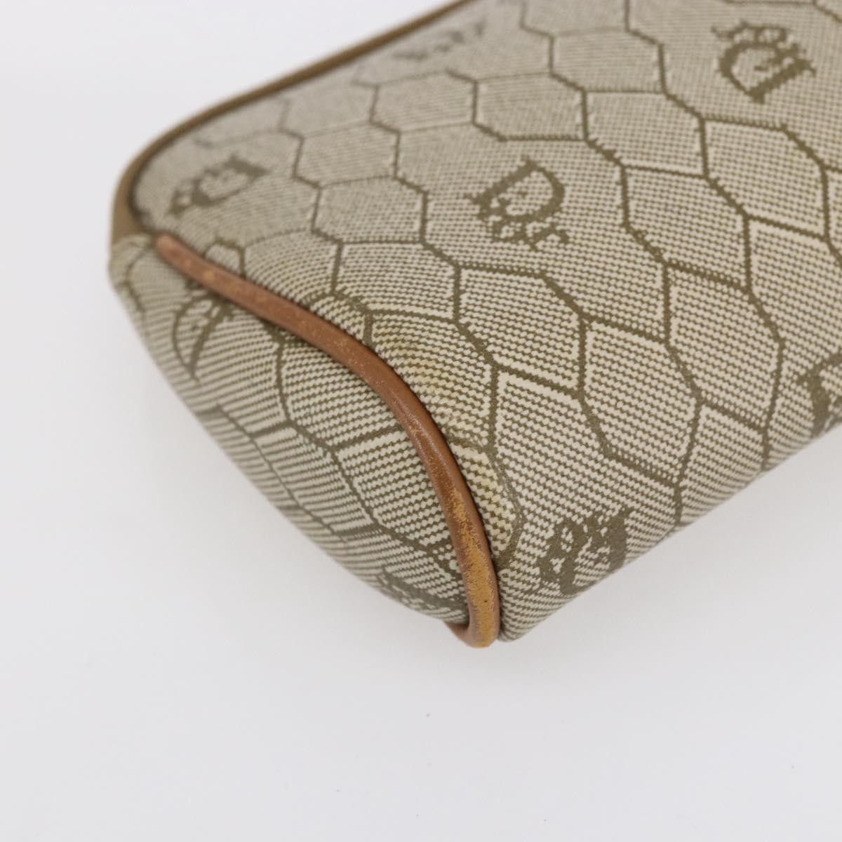 Dior Christian Dior Vintage Honeycomb Zip Canvas and Leather Size ONE SIZE - 8 Thumbnail